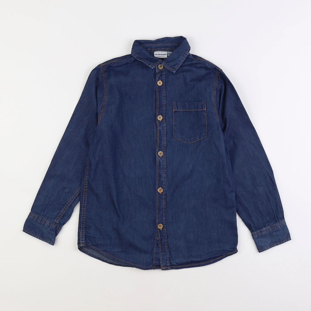Vertbaudet - chemise bleu - 10 ans