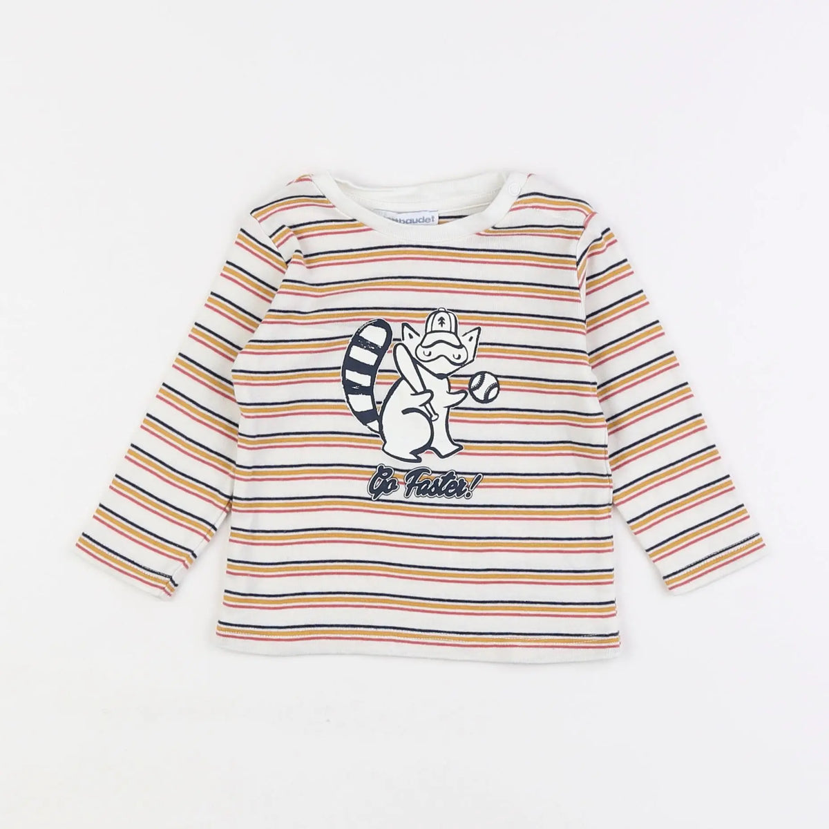 Vertbaudet - tee-shirt multicolore - 9 mois