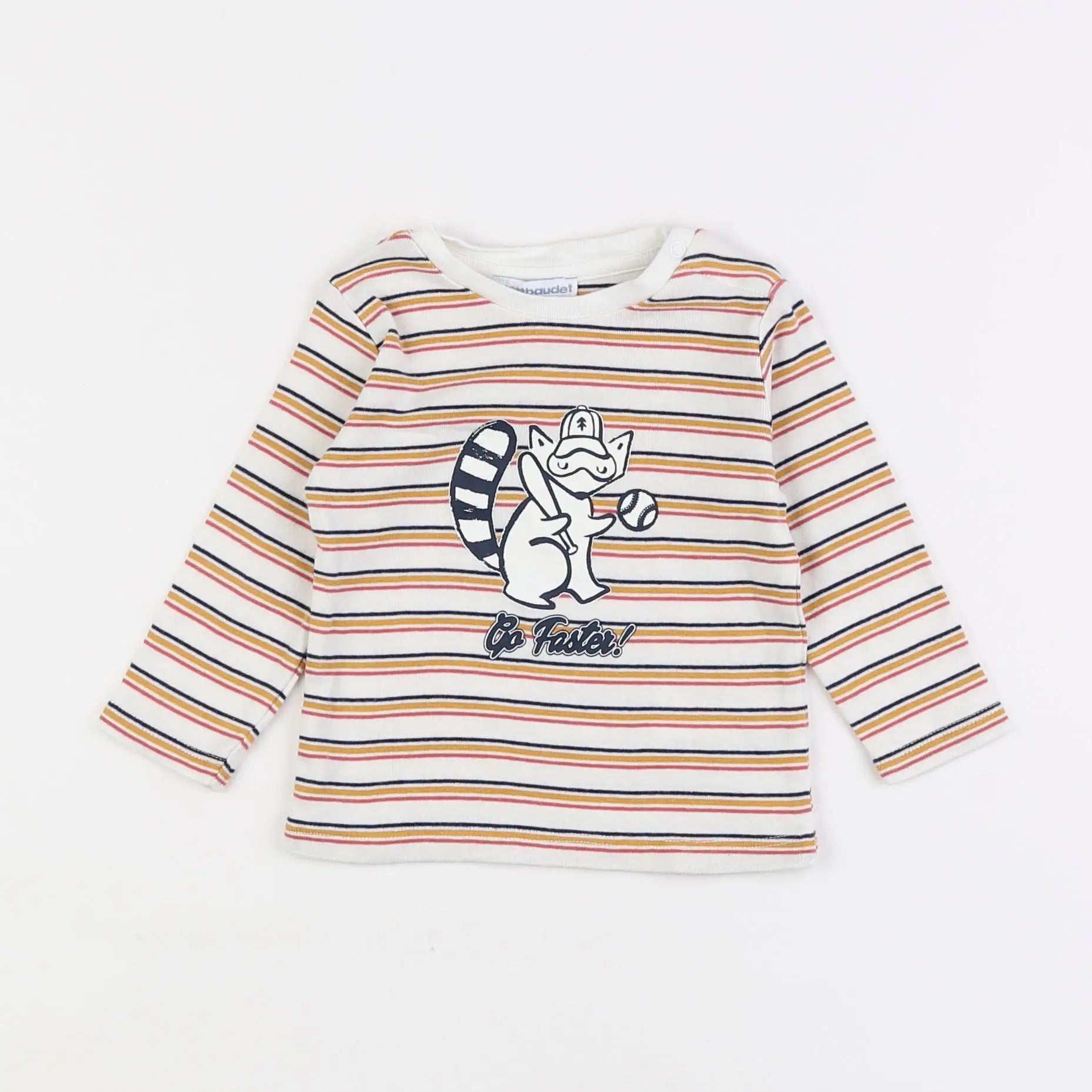 Vertbaudet - tee-shirt multicolore - 9 mois