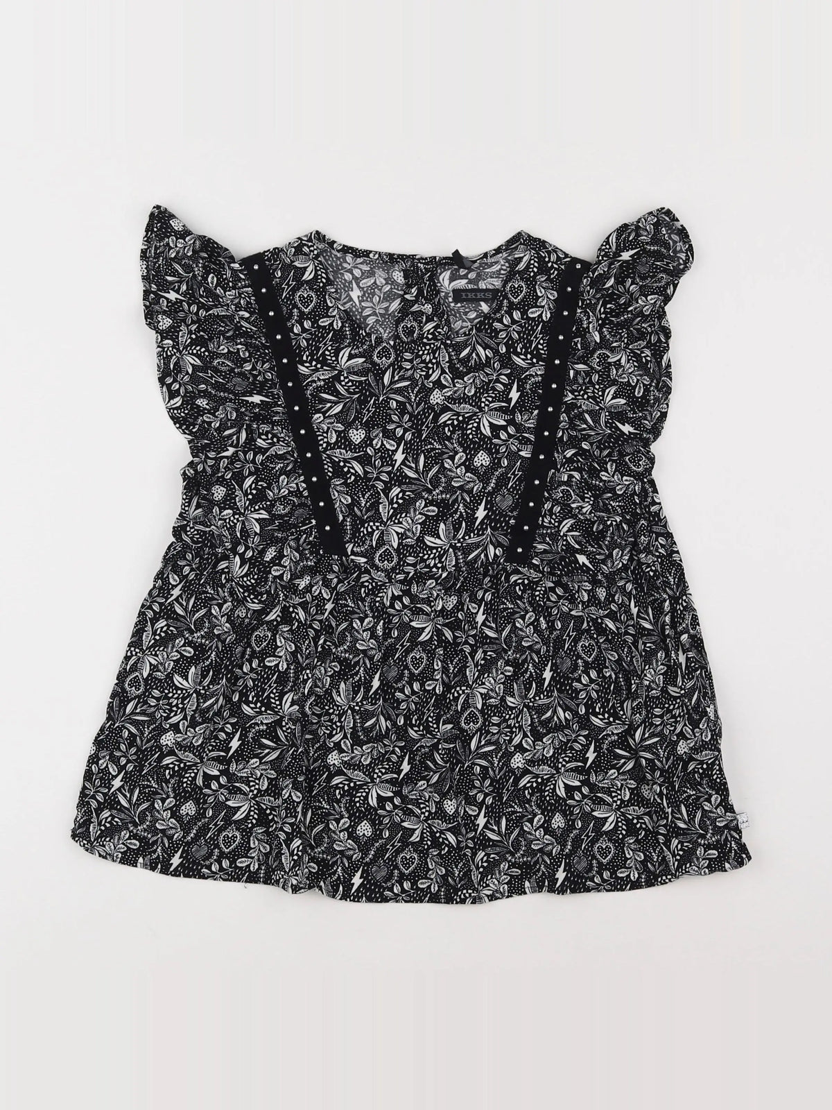 IKKS - blouse noir - 10 ans