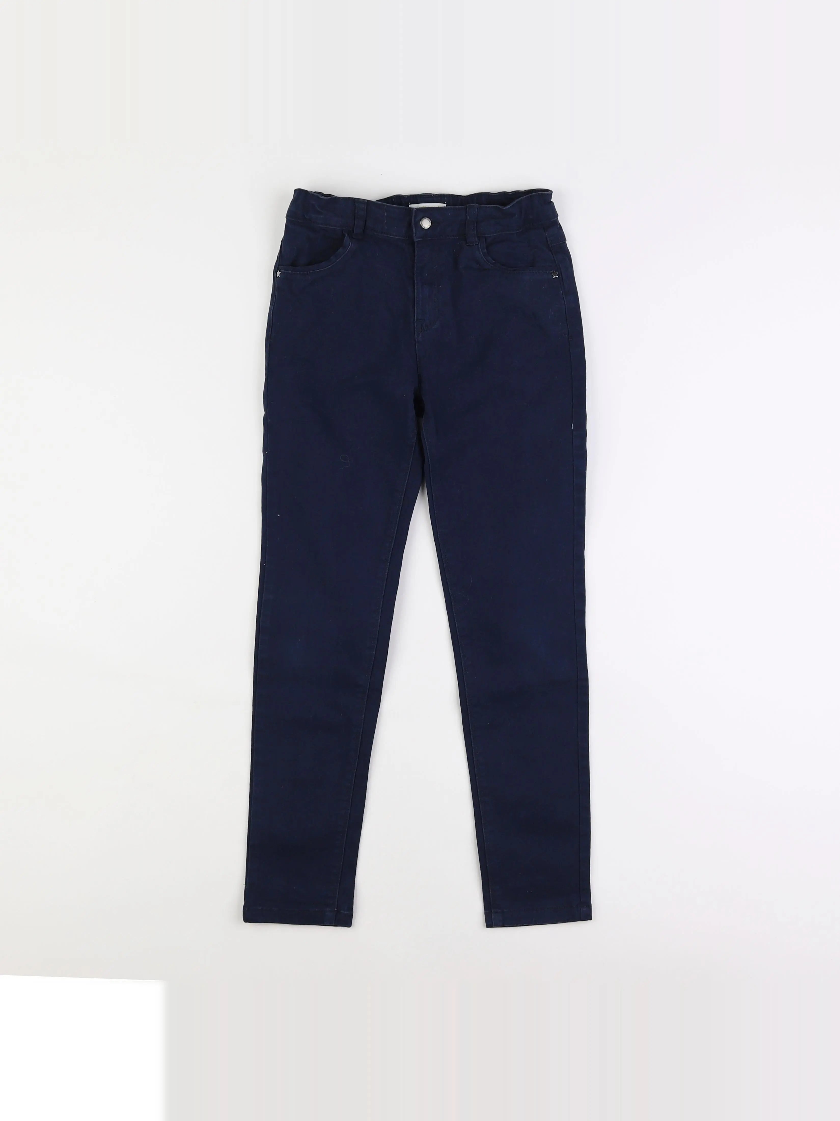 Vertbaudet - pantalon bleu - 9 ans