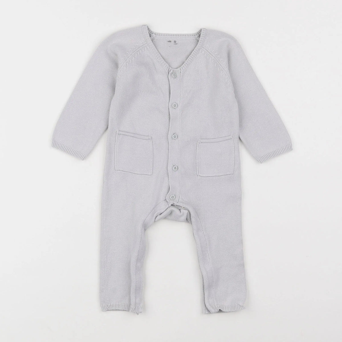 Vertbaudet - combinaison gris - 3 mois