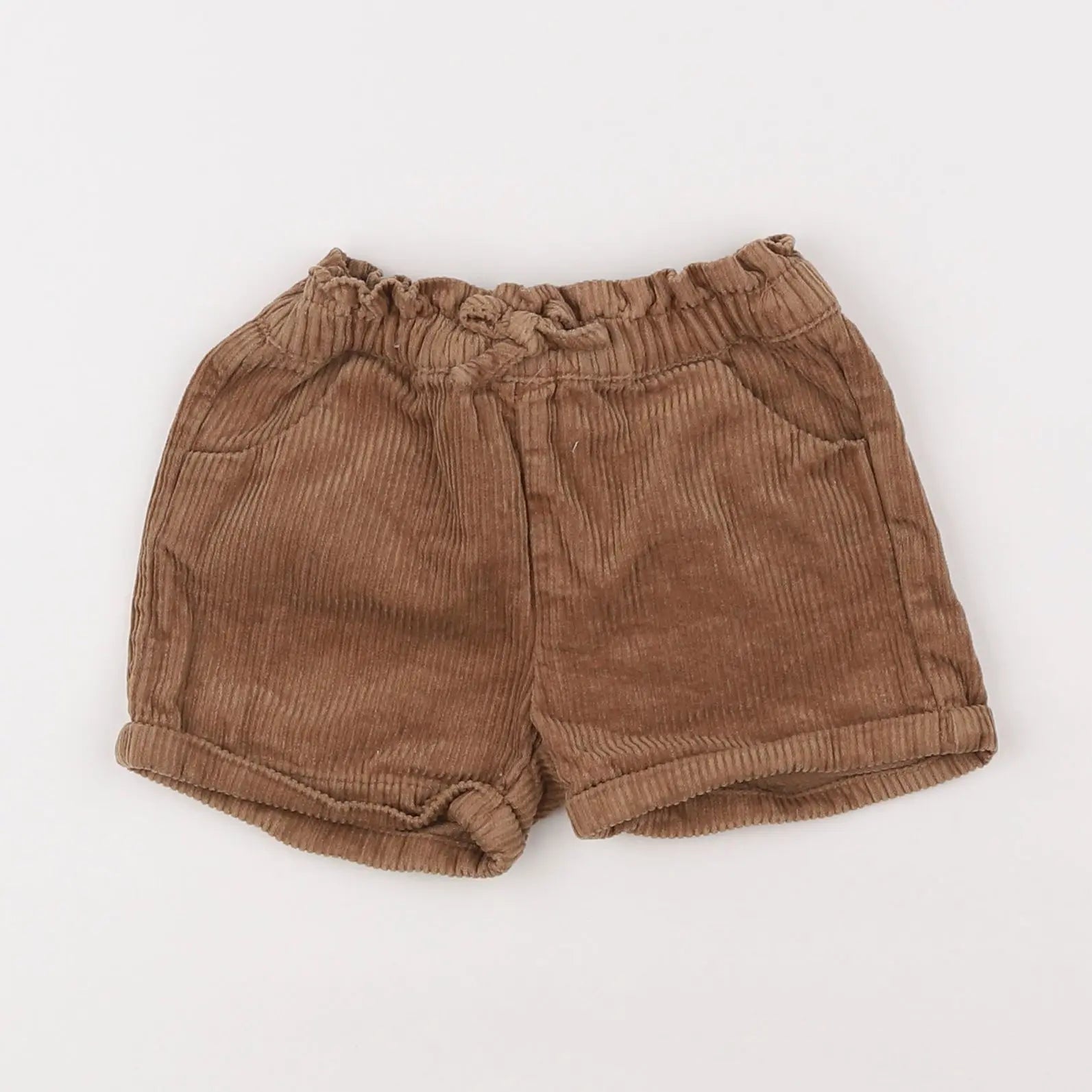 Vertbaudet - short marron - 12 mois