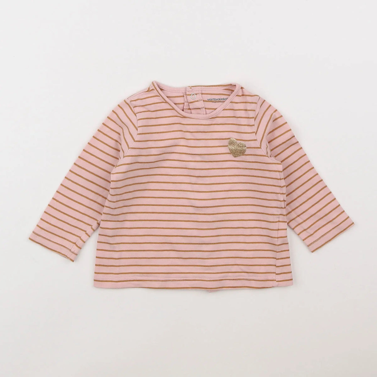 Vertbaudet - tee-shirt rose - 9 mois