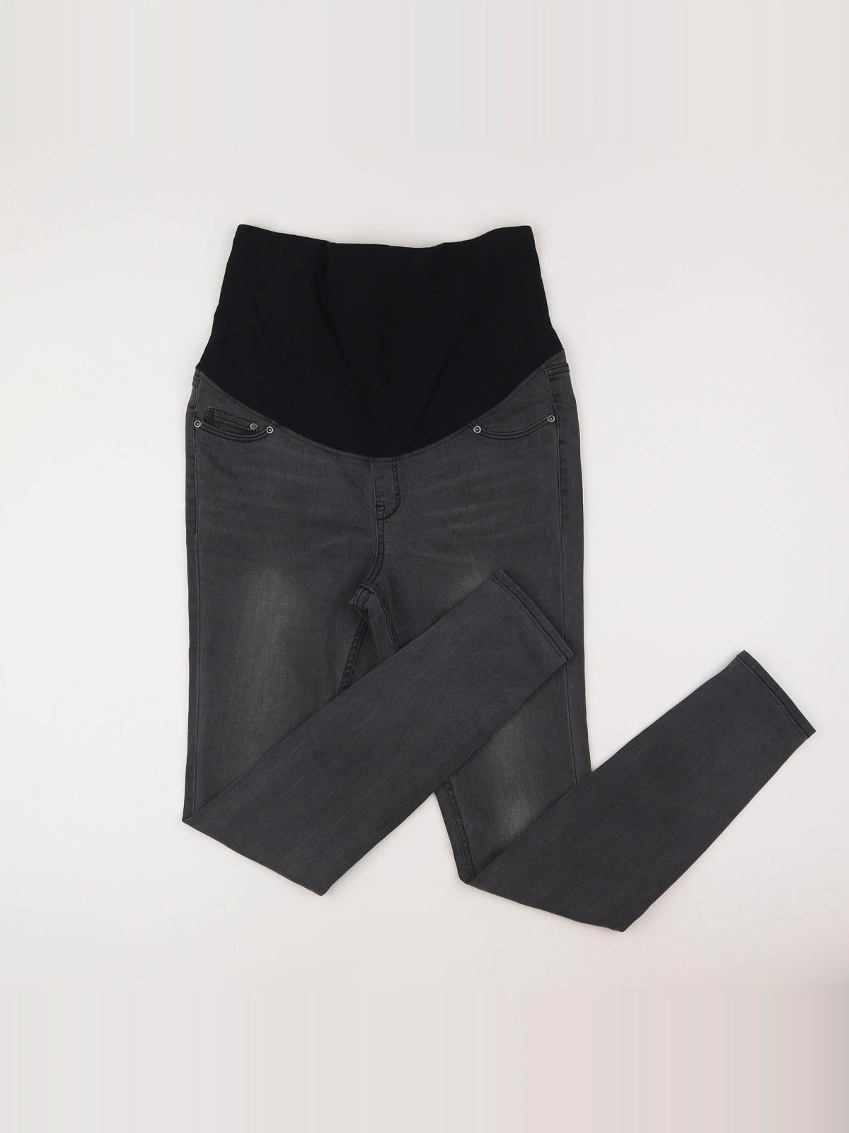 H&M - jean grossesse gris - 38