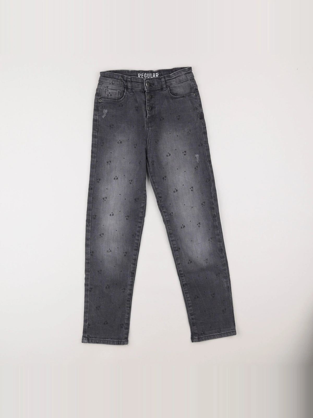 Vertbaudet - jean gris - 9 ans