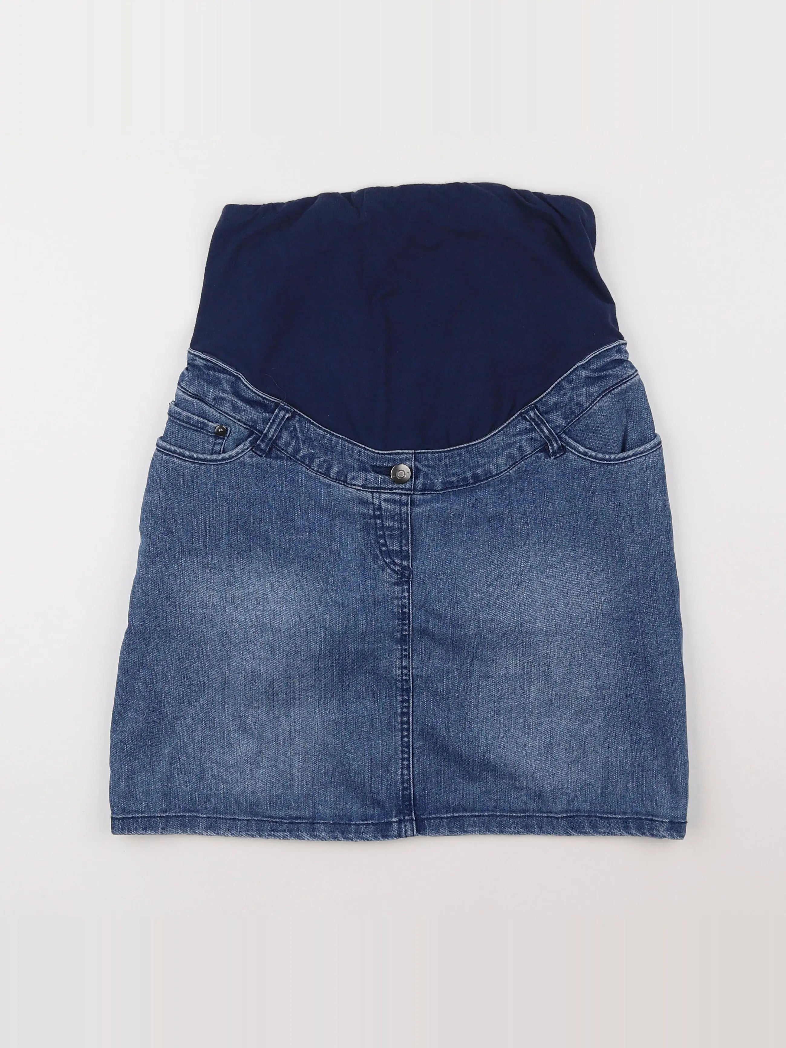 Vertbaudet - jupe grossesse bleu - 38