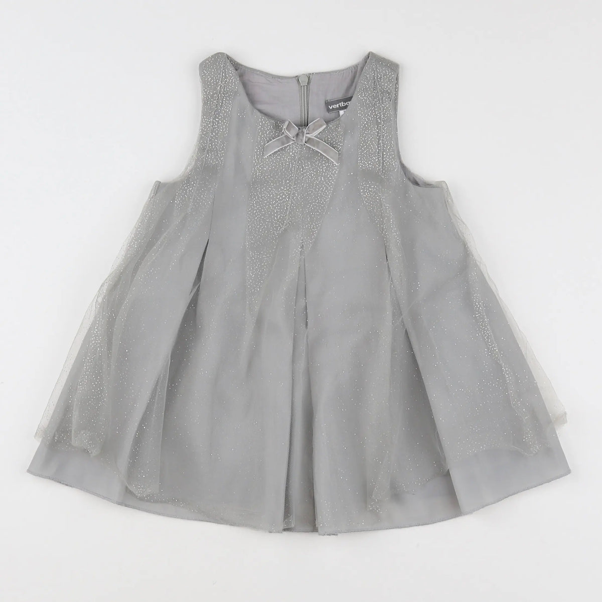 Vertbaudet - robe gris - 2 ans