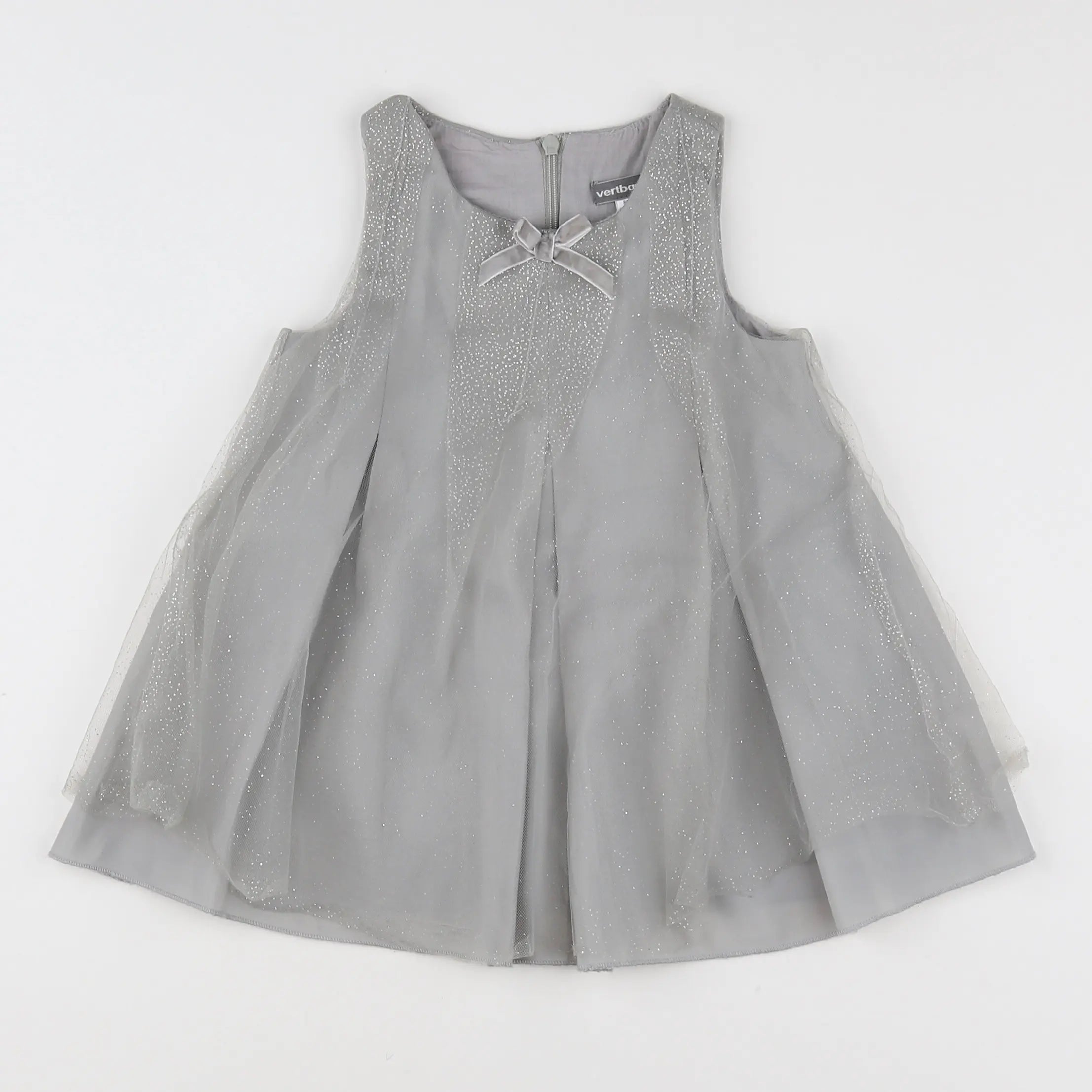 Vertbaudet - robe gris - 2 ans