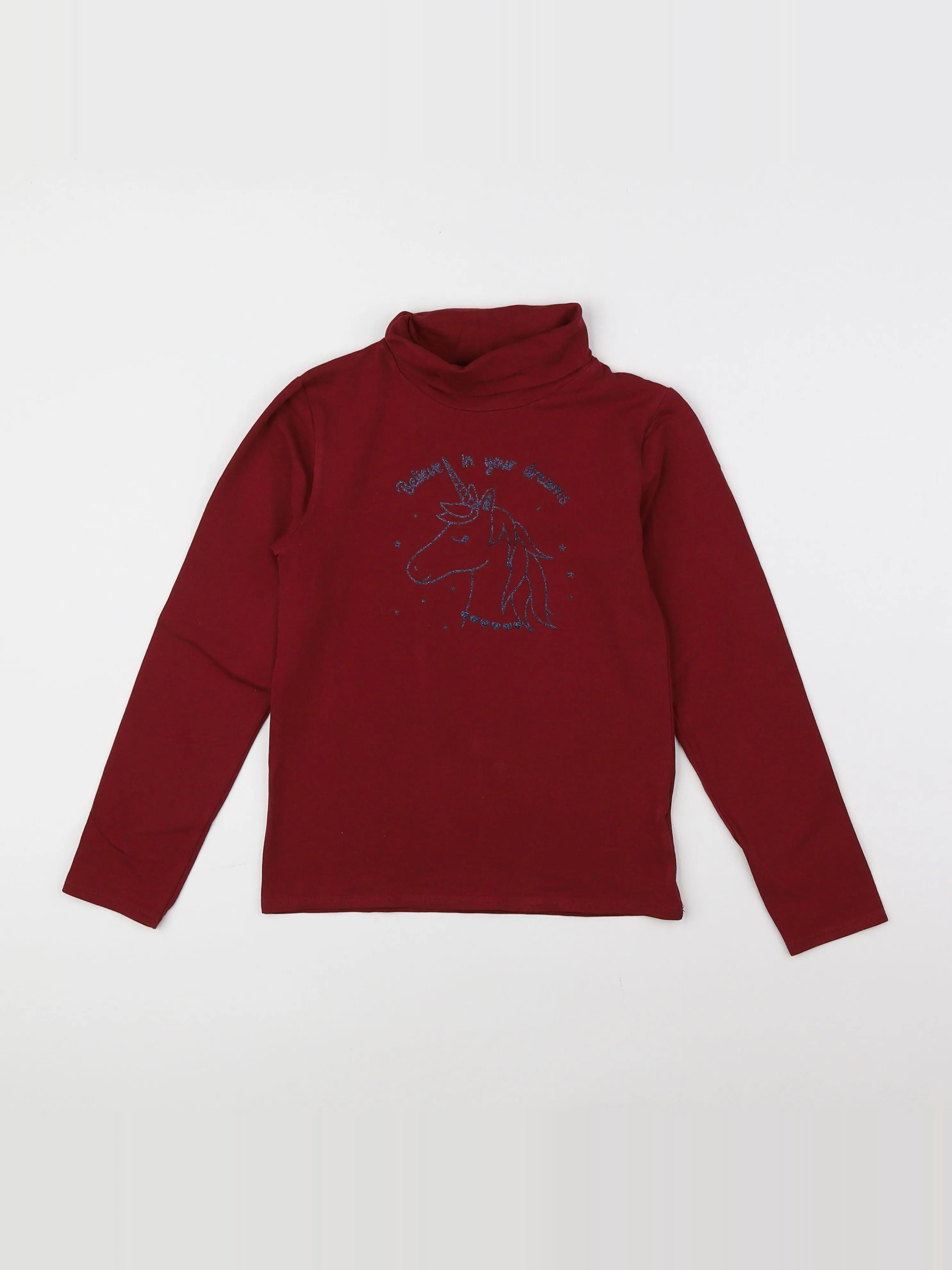 Vertbaudet - sous-pull Rouge - 8 ans