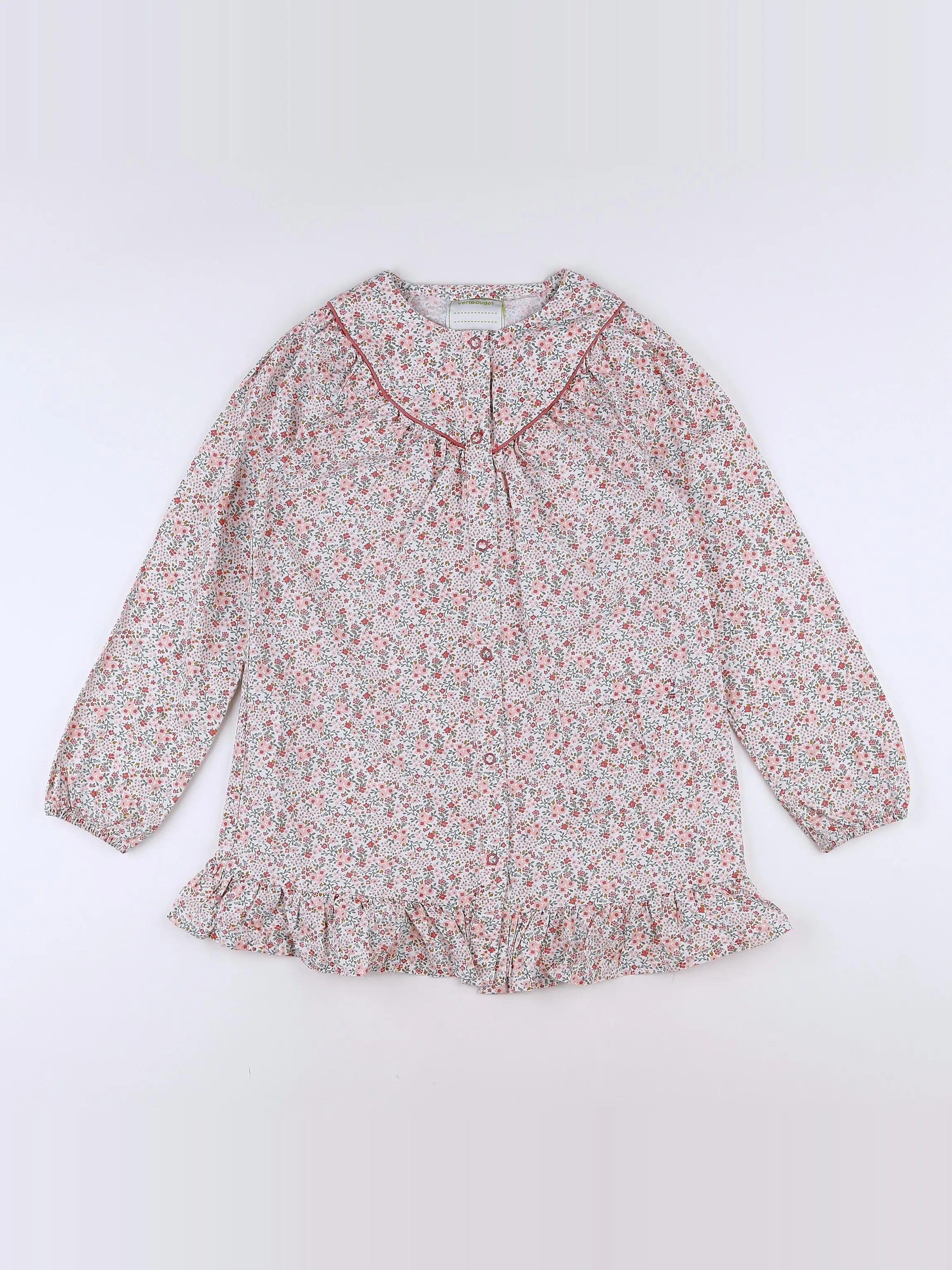 Vertbaudet - blouse blanc,rose - 10 ans