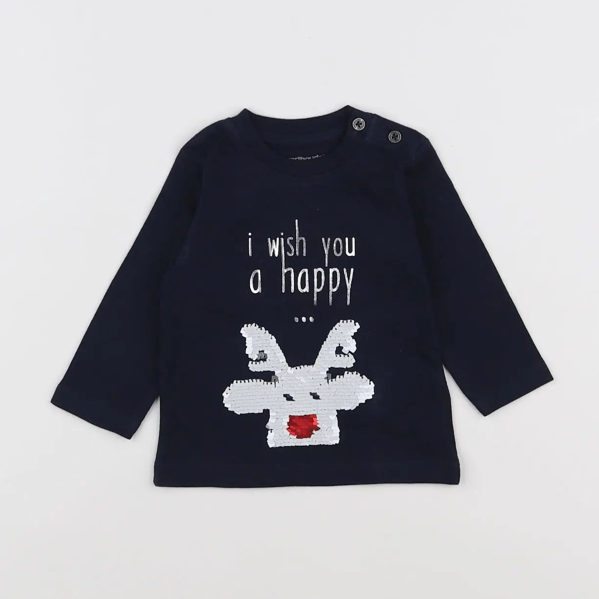 Vertbaudet - tee-shirt bleu - 3 mois