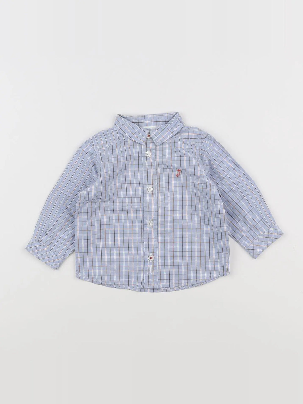 Jacadi - chemise bleu - 6 mois