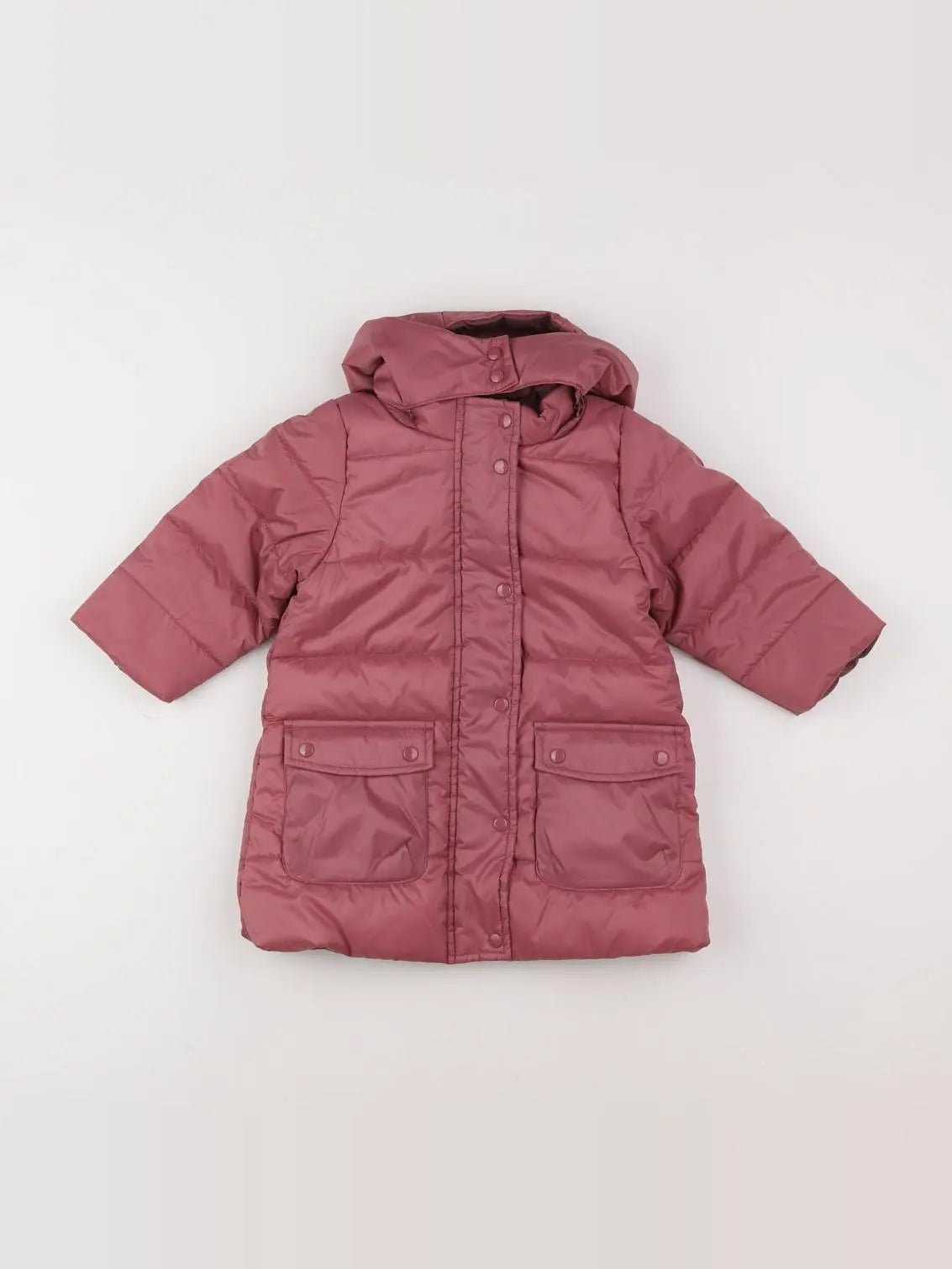 Petit Bateau - doudoune rose - 12 mois