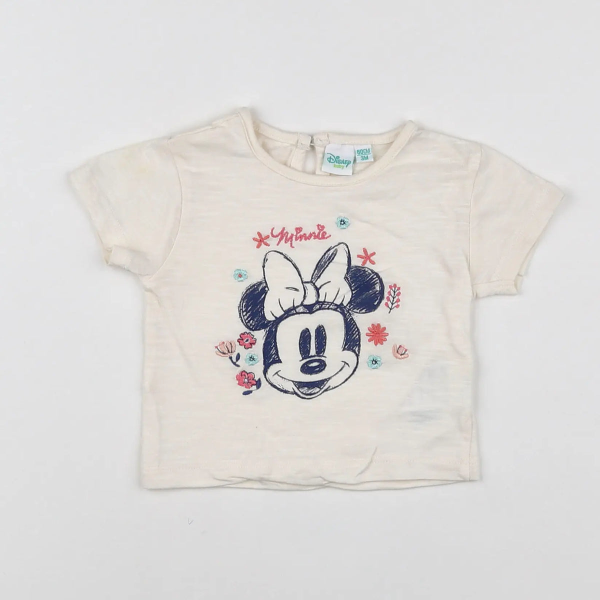Vertbaudet - tee-shirt beige - 3 mois