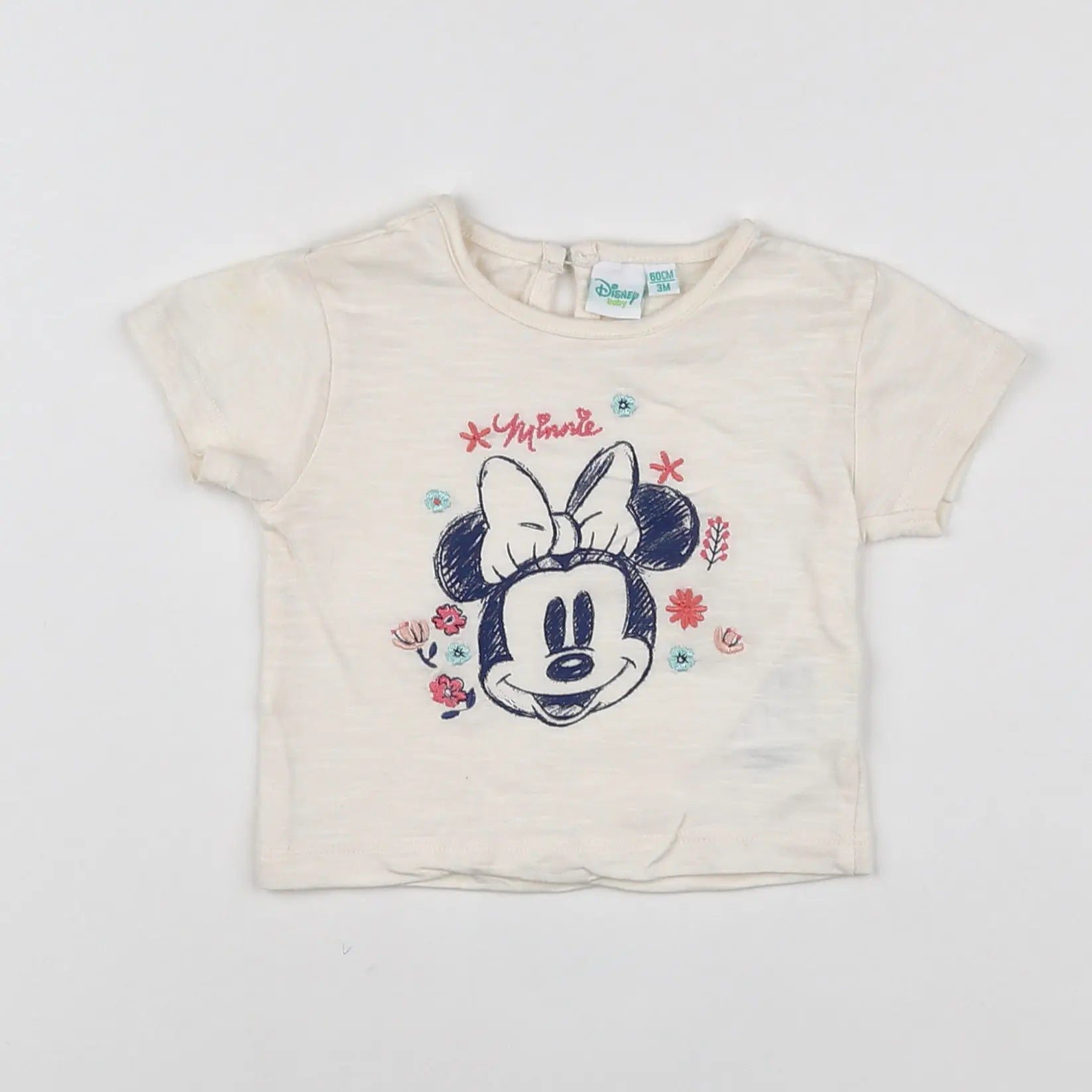 Vertbaudet - tee-shirt beige - 3 mois