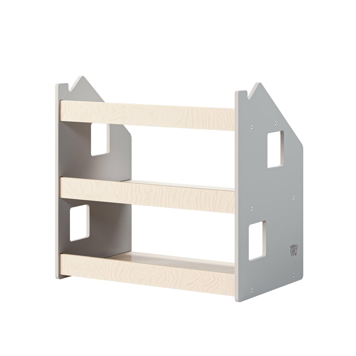 Étagère à jouets - Blanc et Gris
