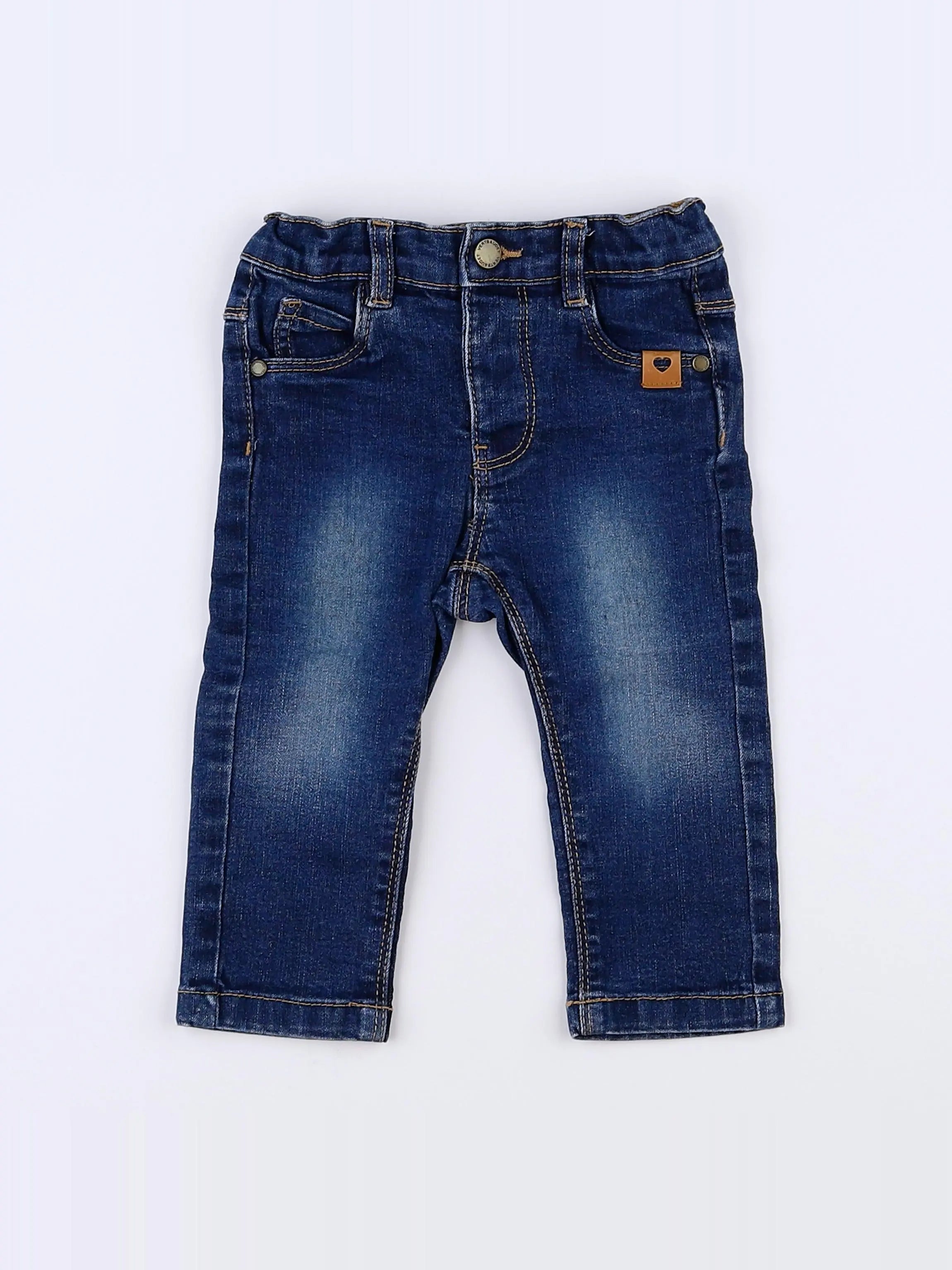 Vertbaudet - jean bleu - 9 mois