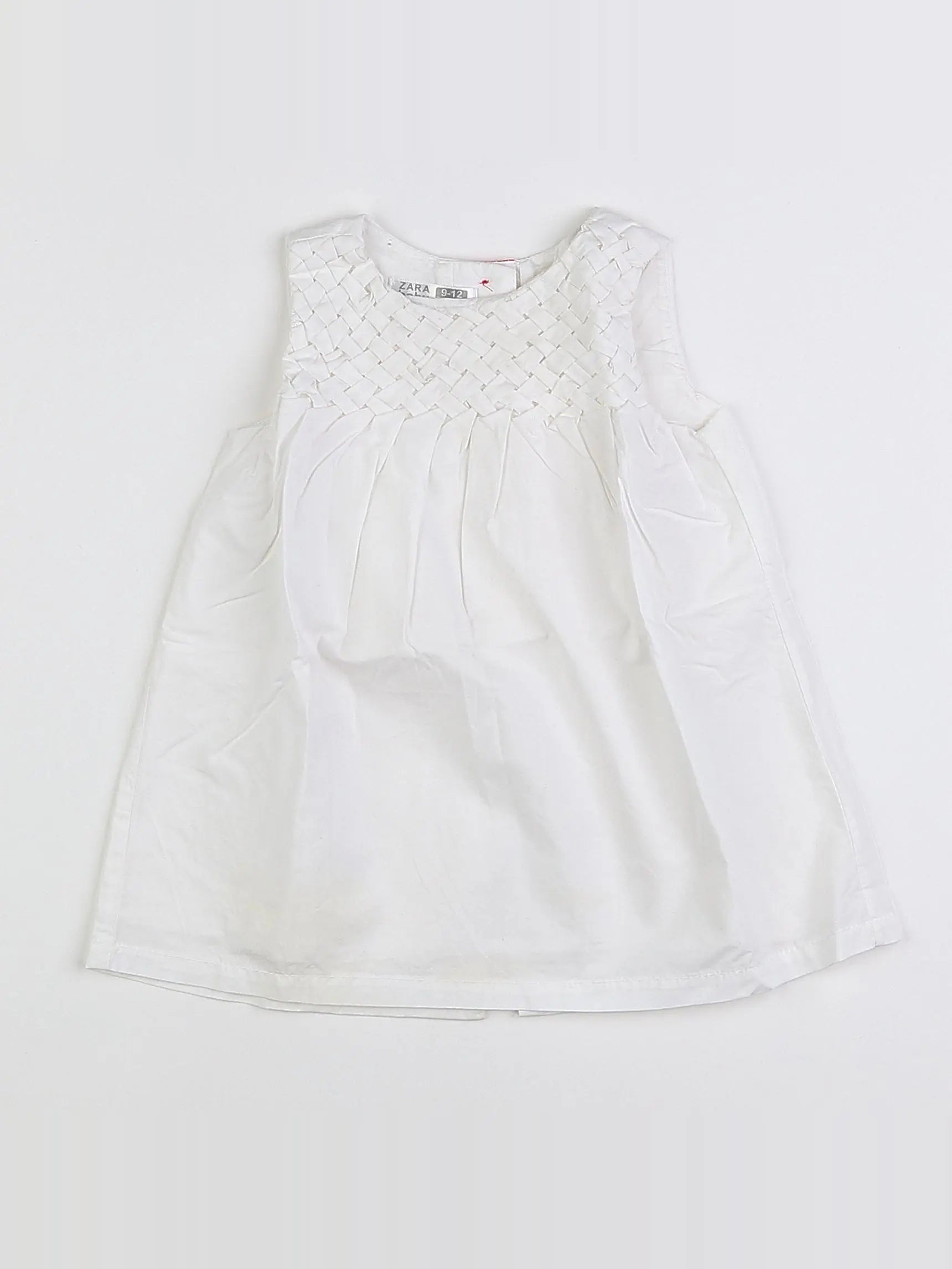 Zara - robe blanc - 9/12 mois