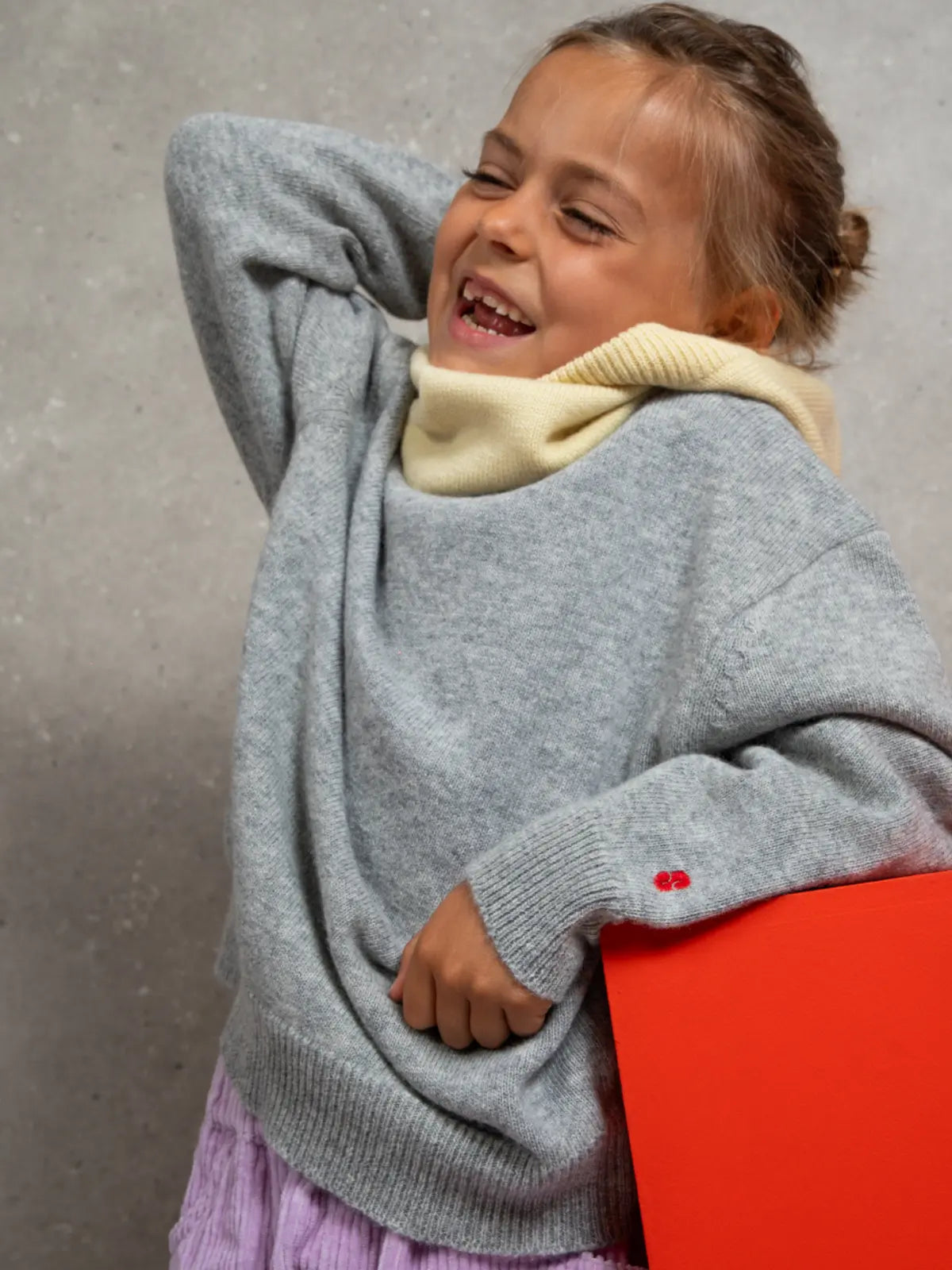 Le pull 100% laine Gris chiné