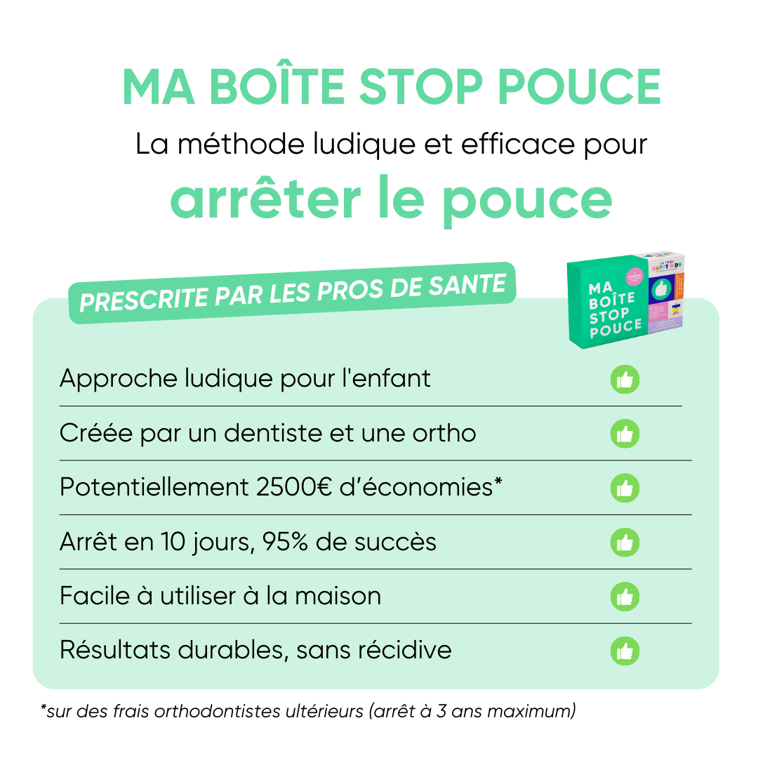 Avantages de Ma Boîte Stop Pouce pour arrêter le pouce
