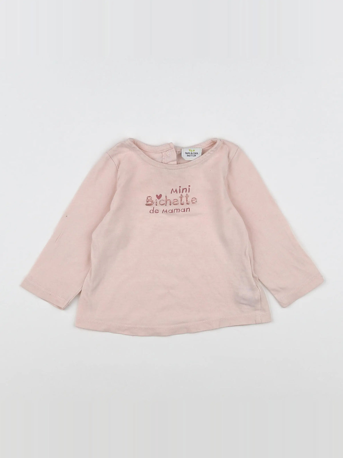 Tape à l'oeil - tee-shirt rose - 9 mois