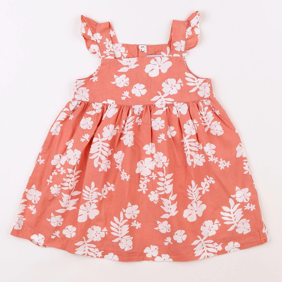 Petit Bateau - robe rose, blanc - 18 mois
