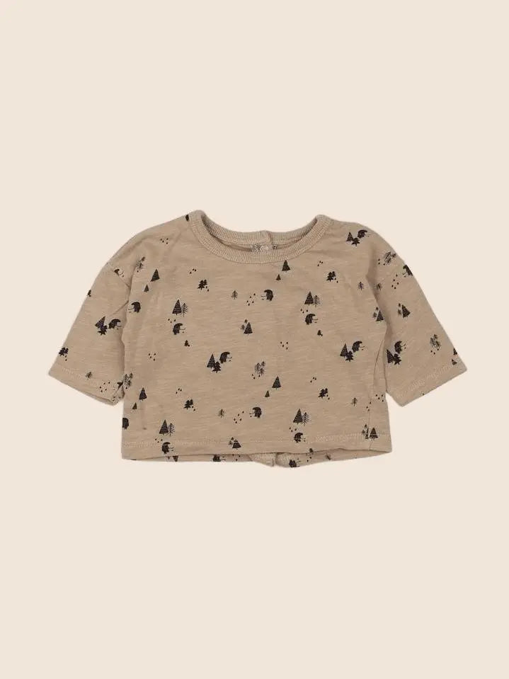 Vertbaudet - tee-shirt beige - 3 mois