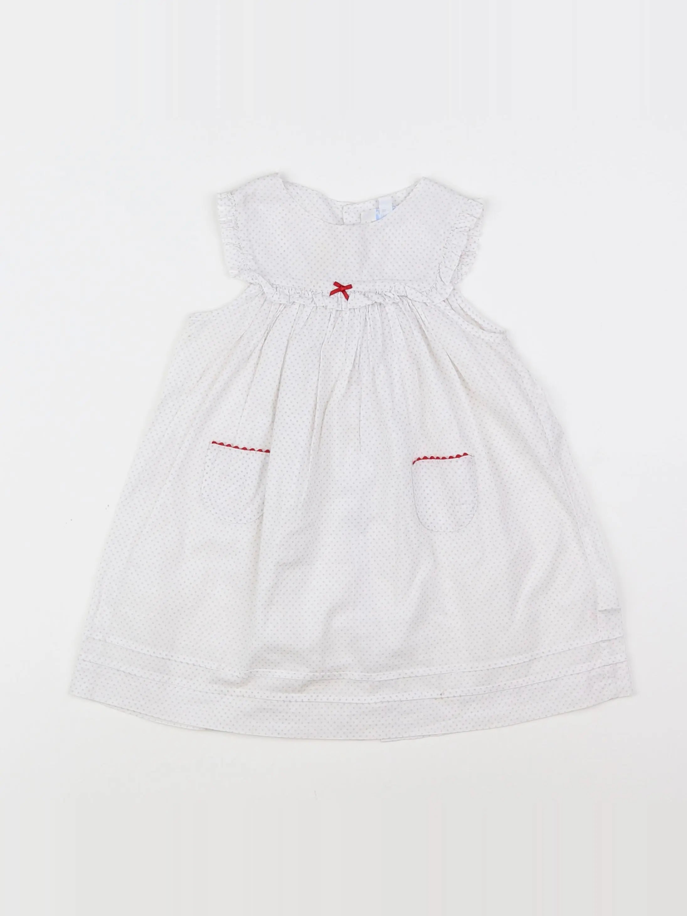 Jacadi - robe blanc - 12 mois