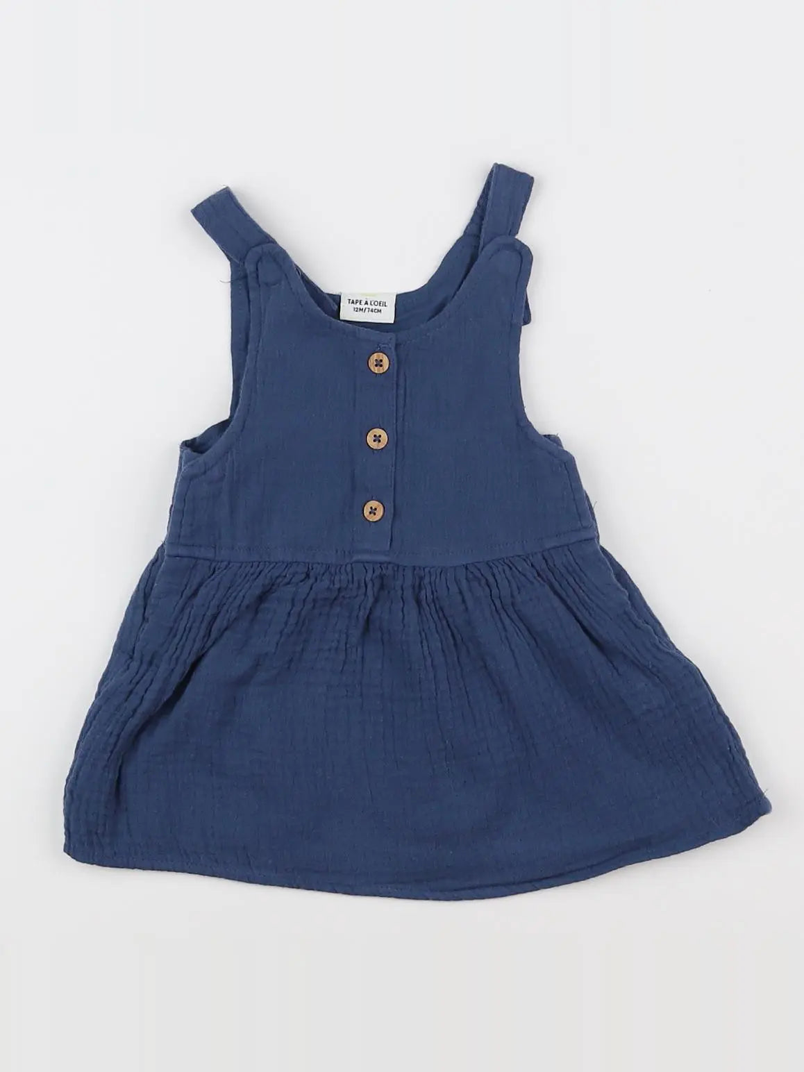 Tape à l'oeil - robe bleu - 12 mois