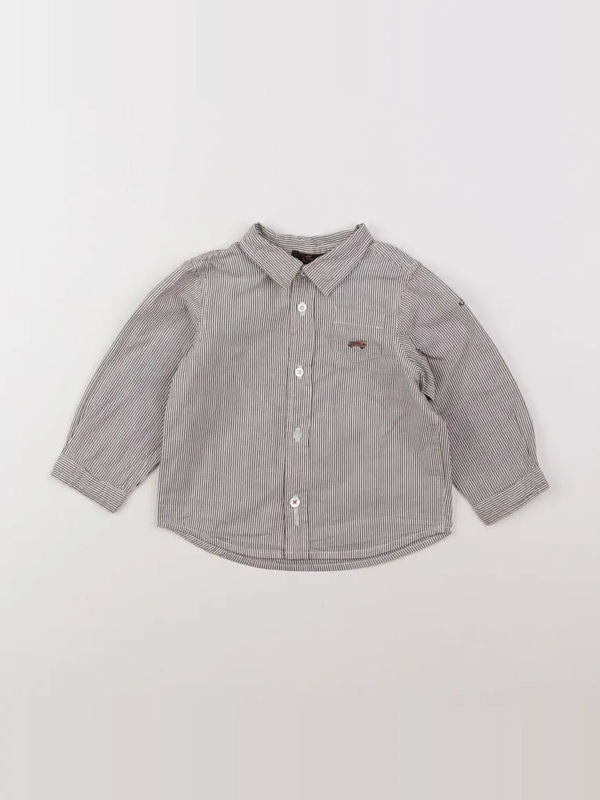 Jacadi - chemise gris - 12 mois