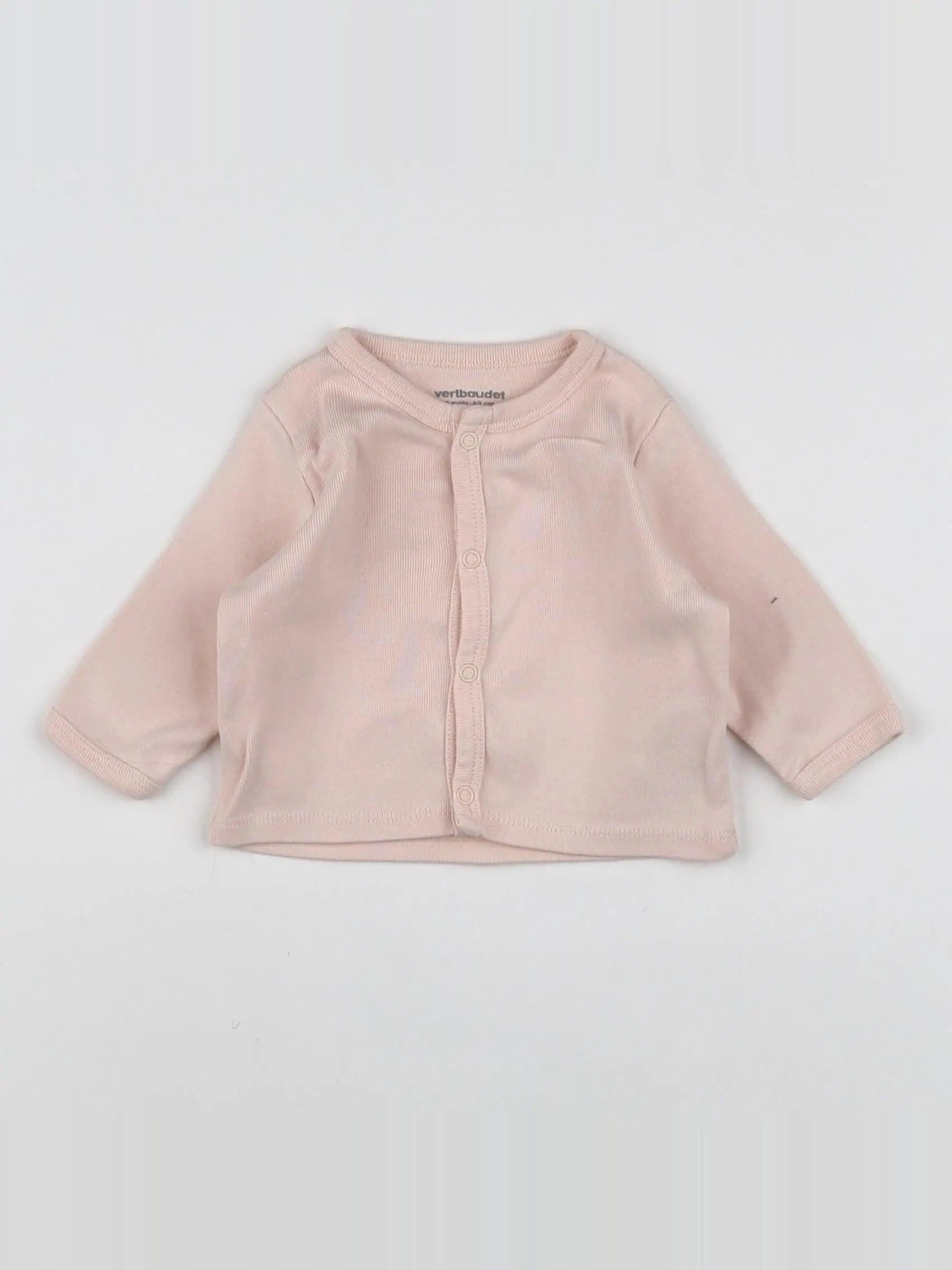 Vertbaudet - sweat rose - 3 mois