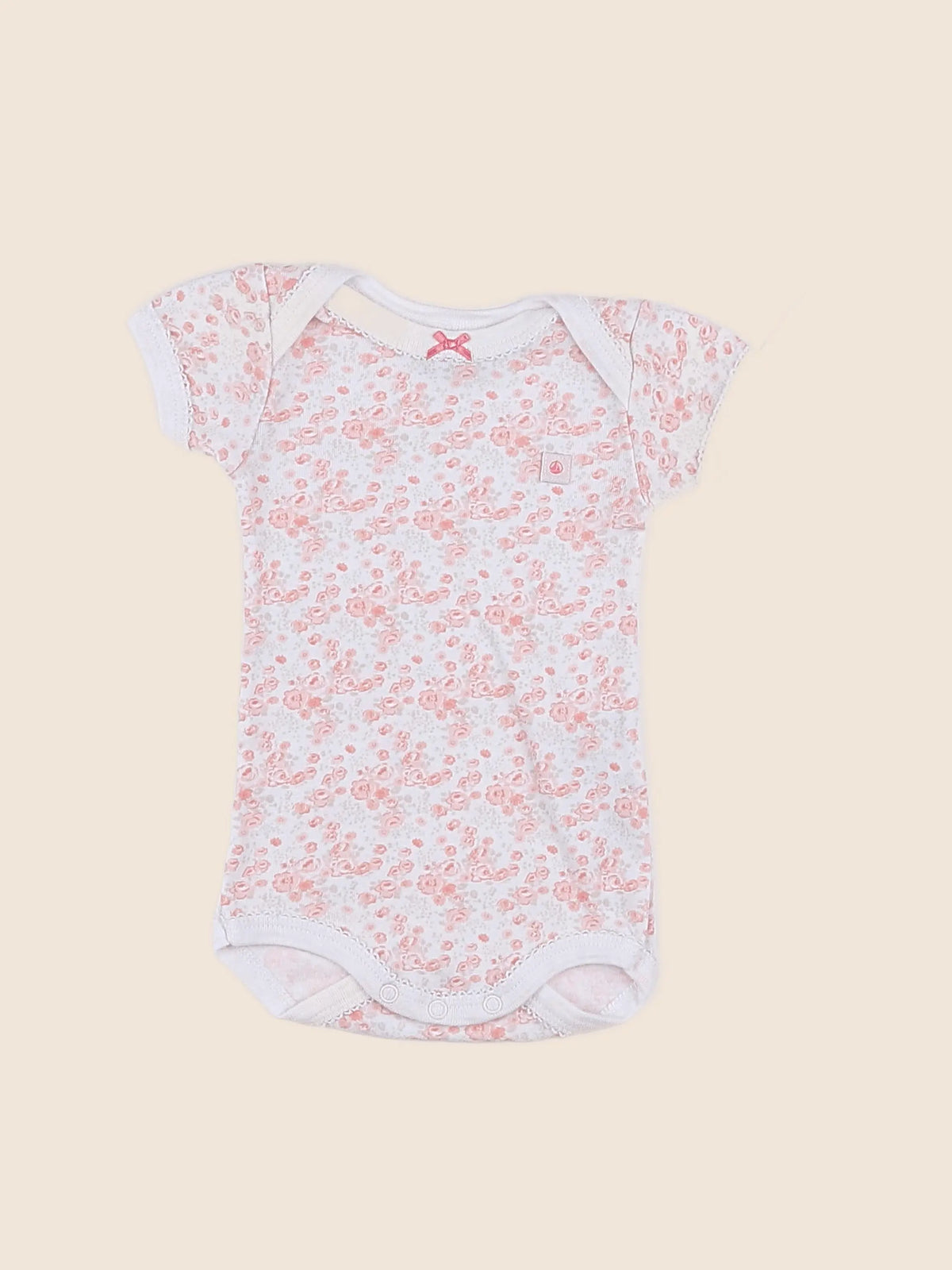 Petit Bateau - body rose - 3 mois