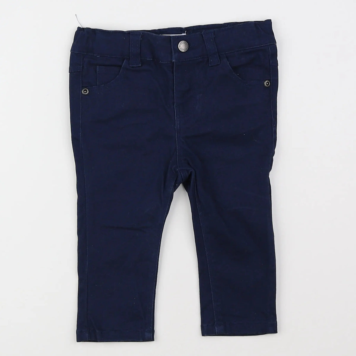 Vertbaudet - pantalon bleu - 9 mois