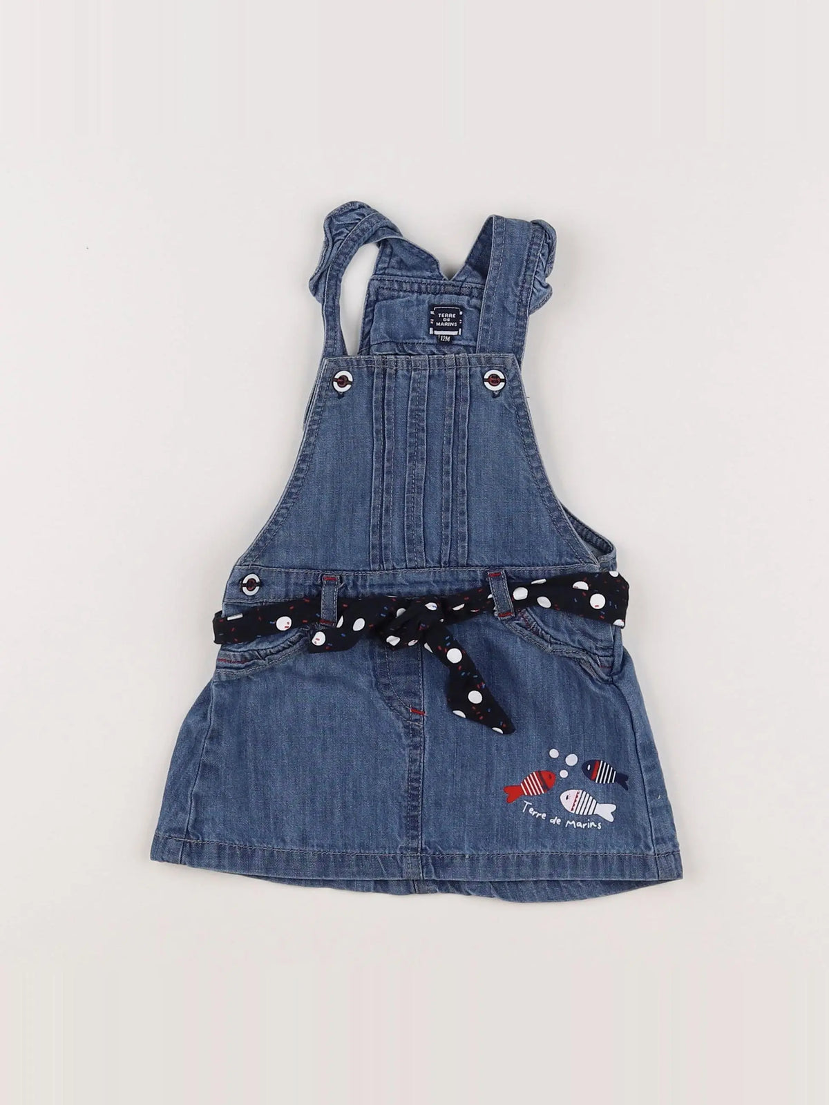Terre de marins - robe bleu - 12 mois