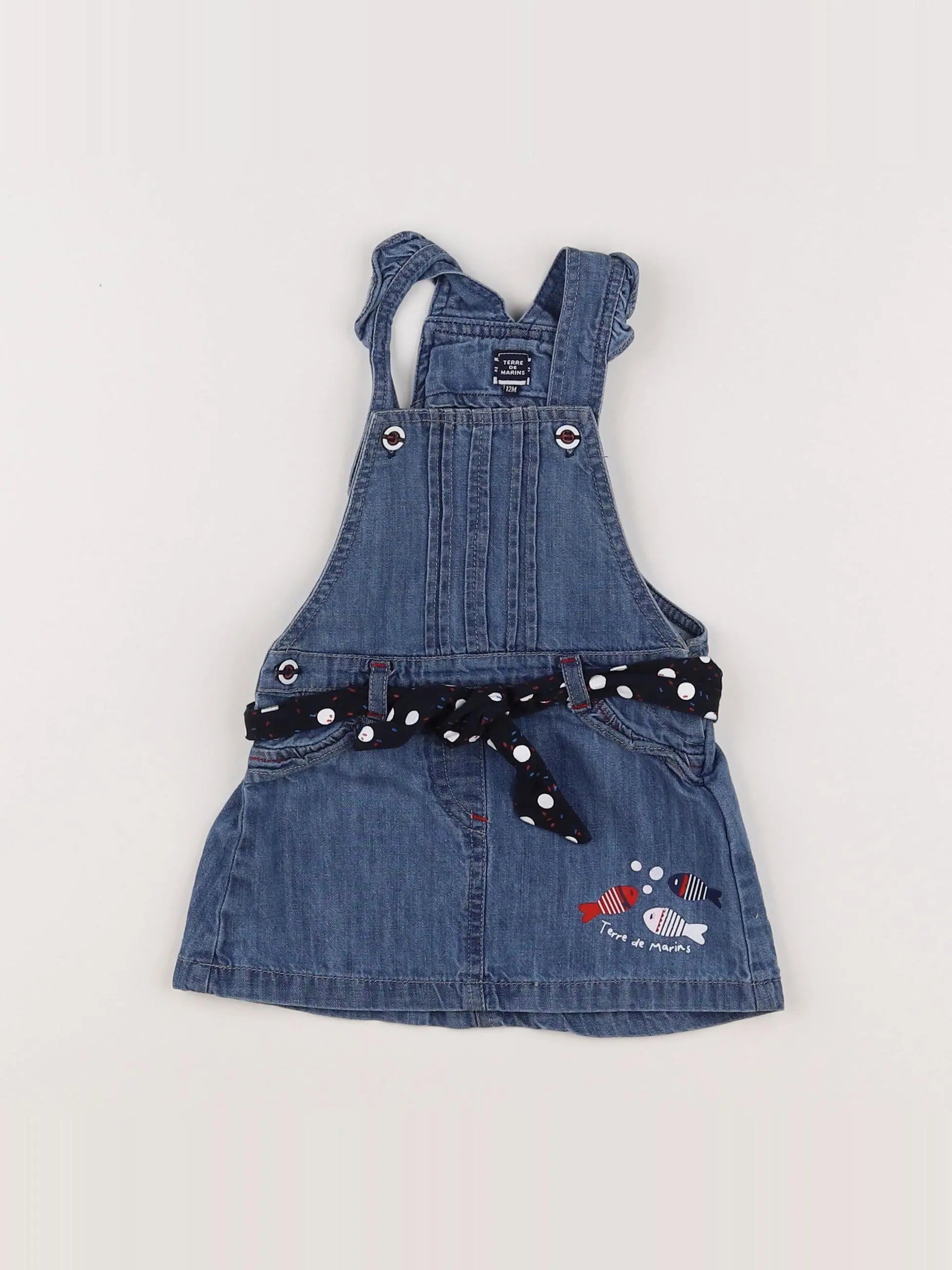 Terre de marins - robe bleu - 12 mois