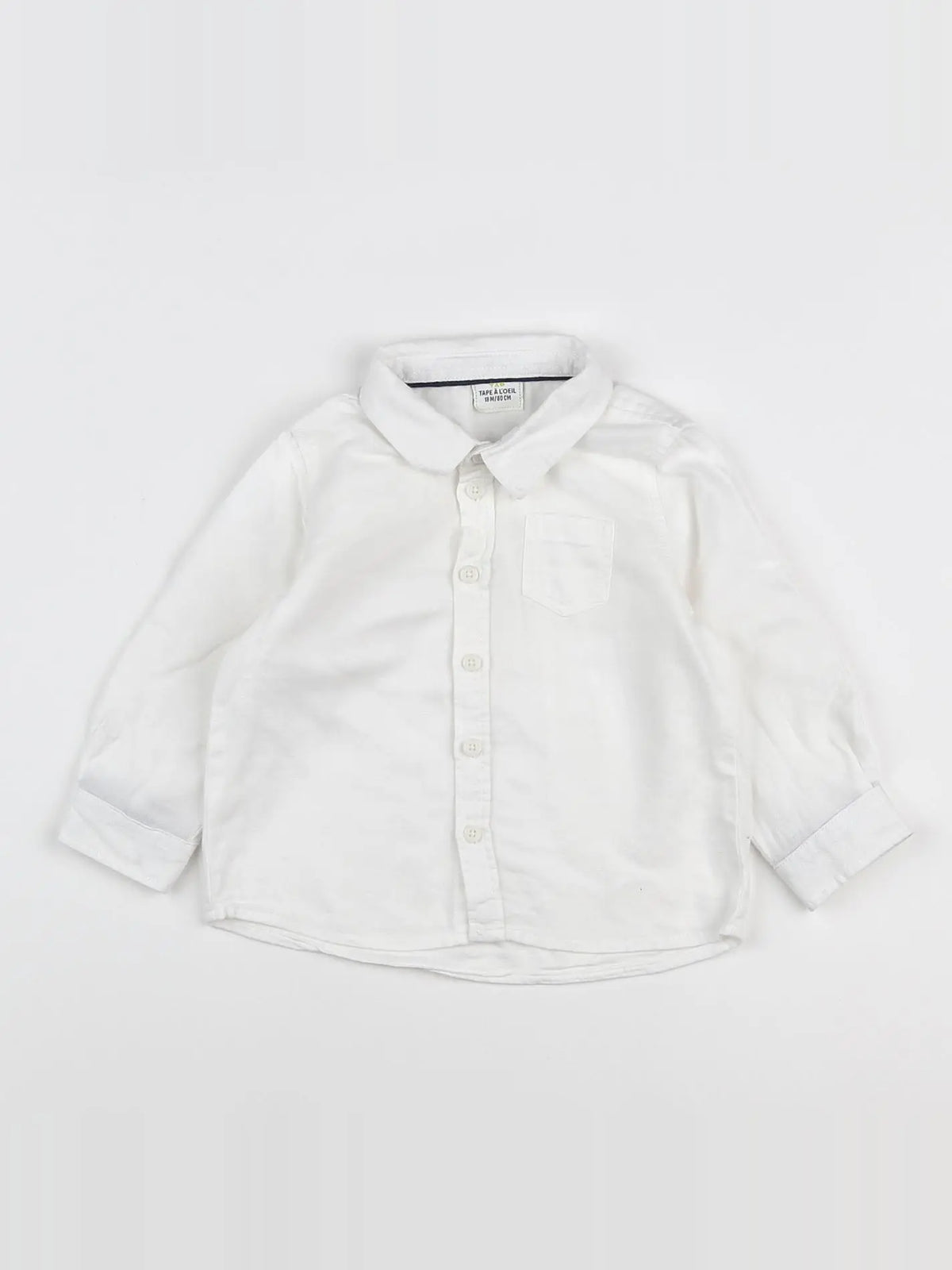 Tape à l'oeil - chemise blanc - 18 mois