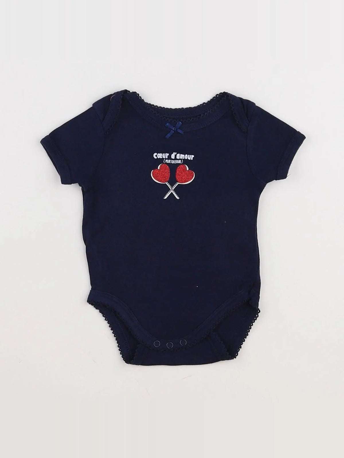 Vertbaudet - body bleu - 3 mois