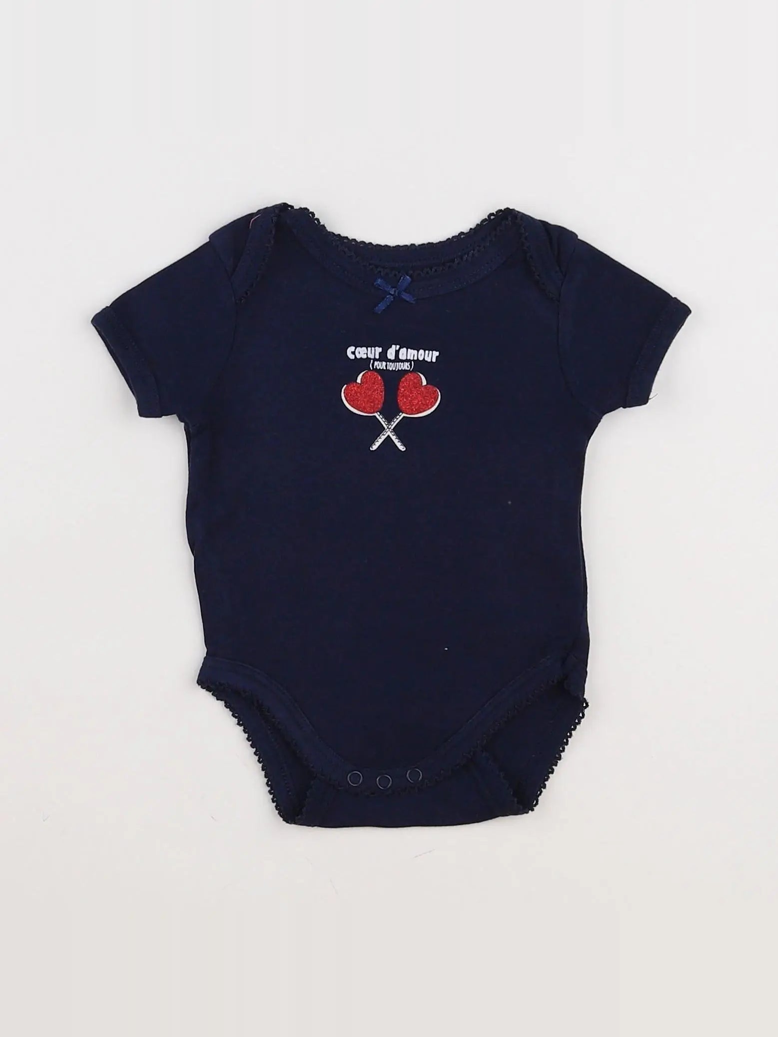 Vertbaudet - body bleu - 3 mois