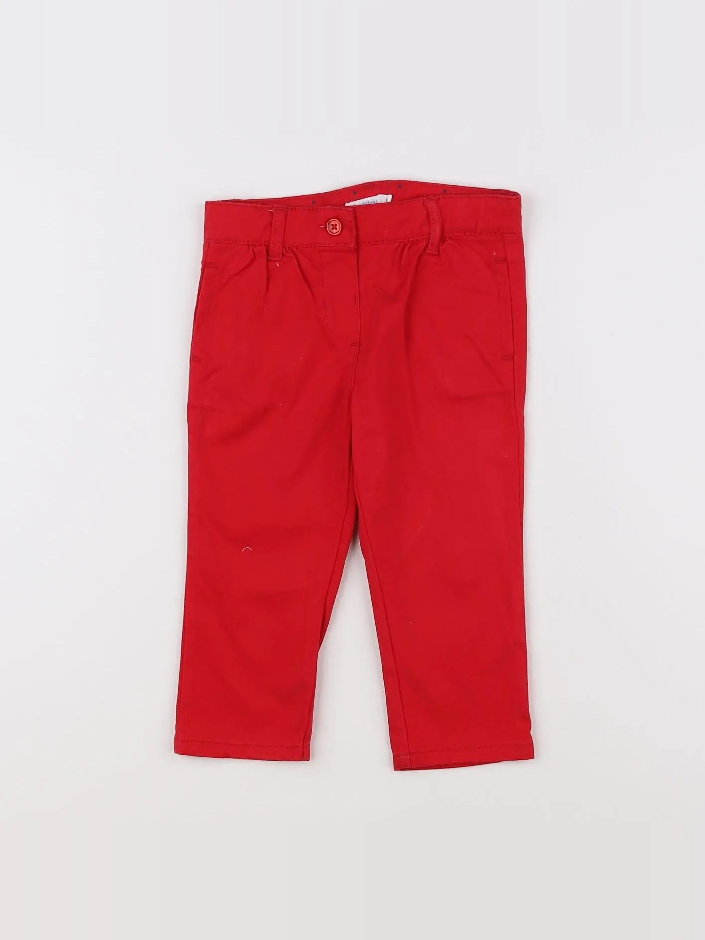 Boutchou - pantalon rouge - 12 mois