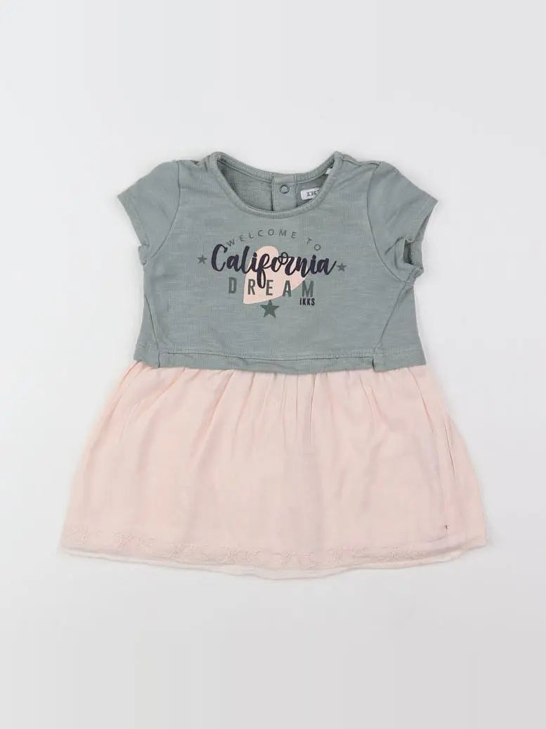 IKKS - robe gris - 12 mois