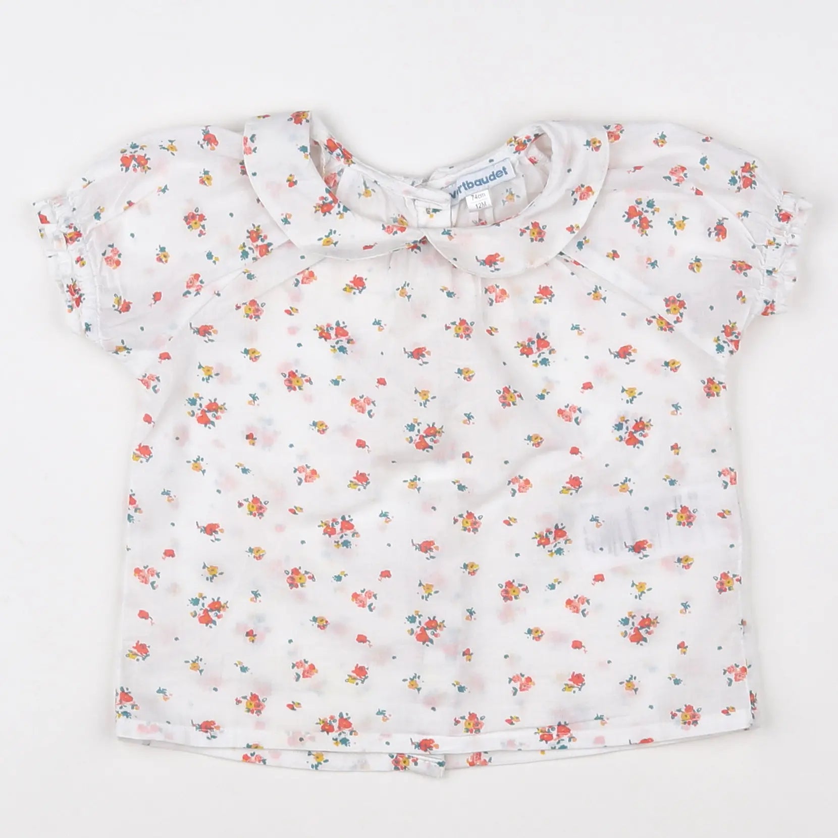 Vertbaudet - blouse multicolore - 12 mois