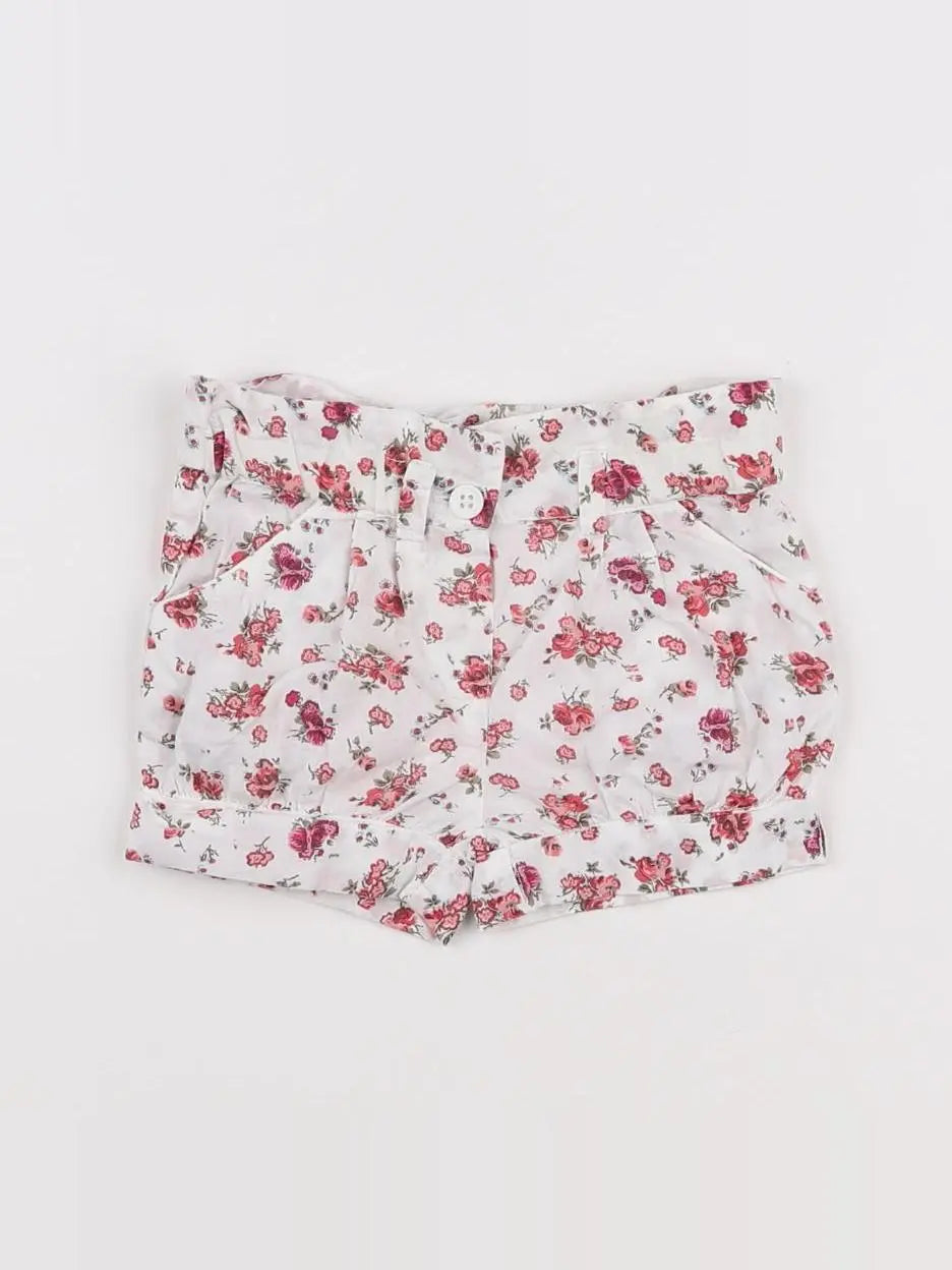 Boutchou - bloomer blanc, rose - 6 mois