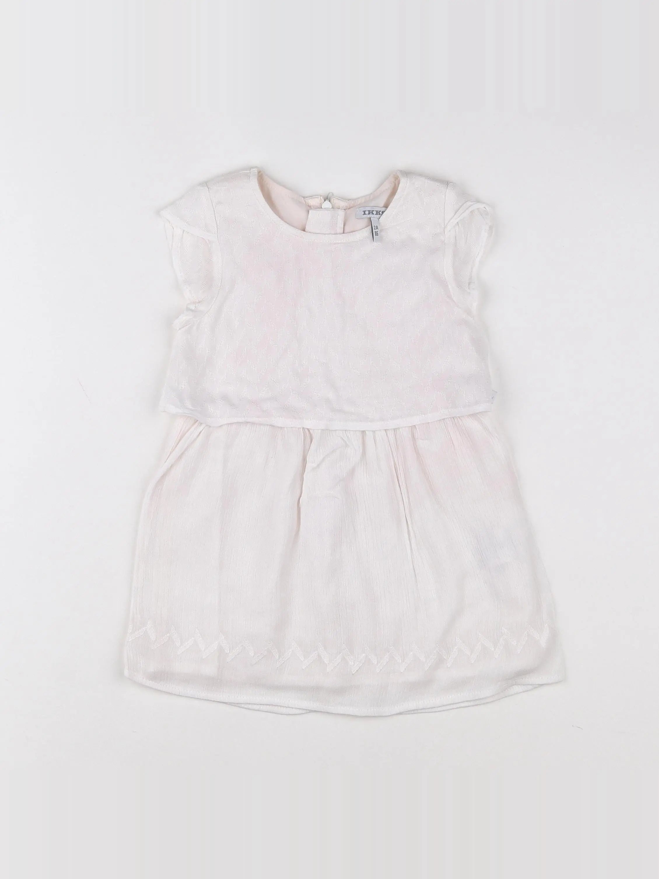IKKS - robe blanc - 2 ans