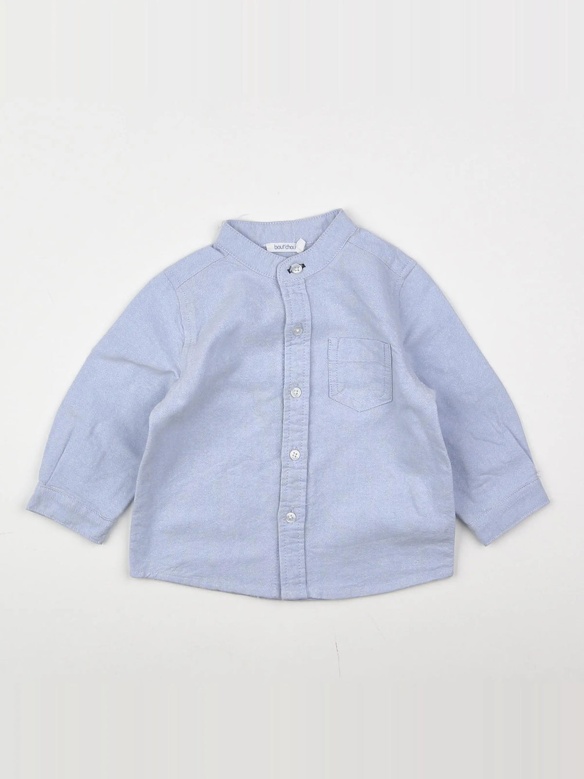 Boutchou - chemise bleu - 9 mois