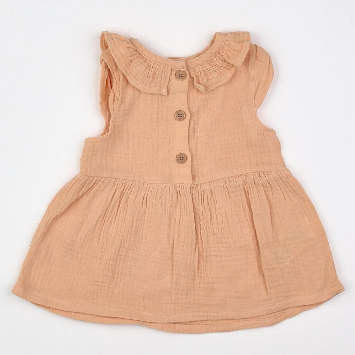 Vertbaudet - robe orange - 6 mois