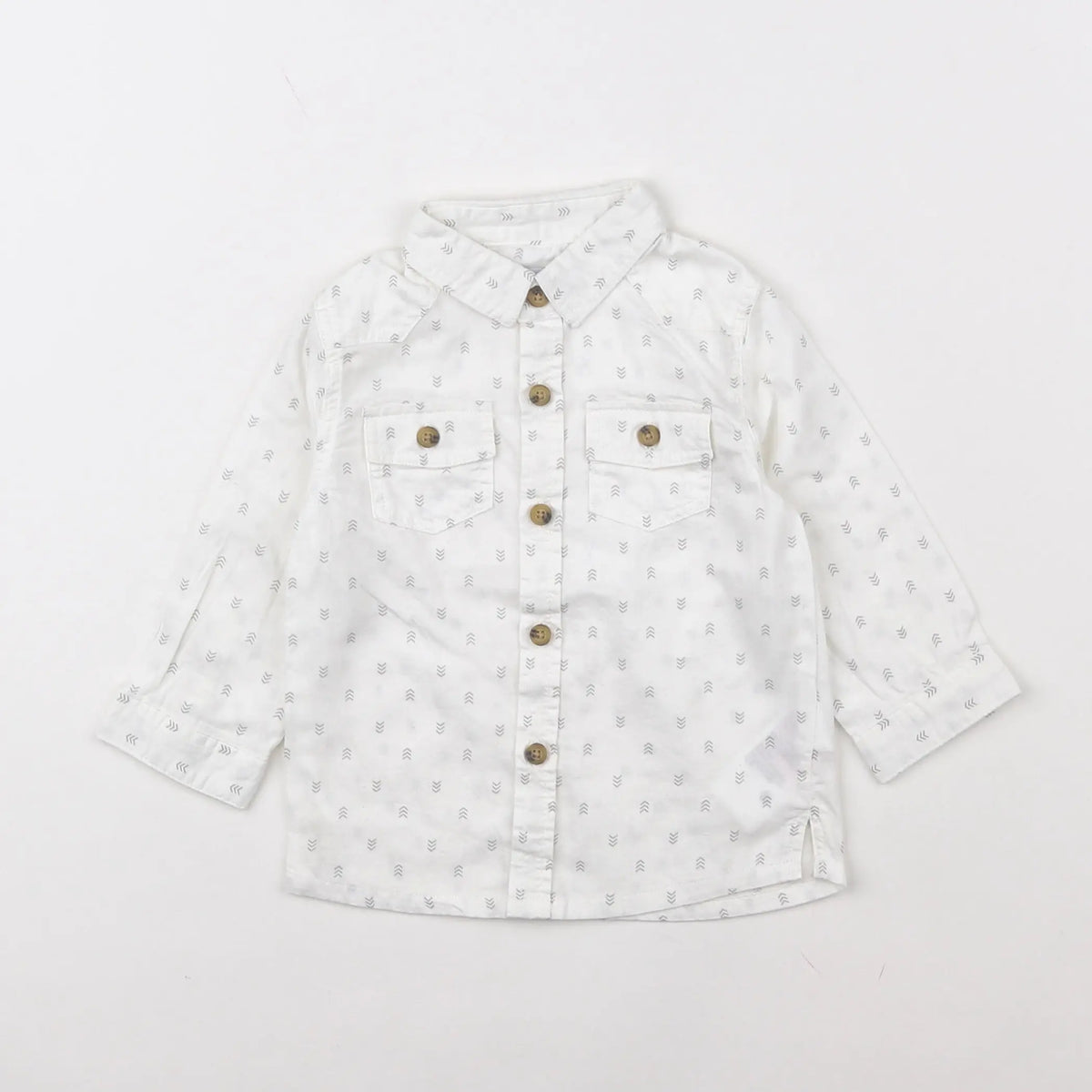 Vertbaudet - chemise blanc - 9 mois