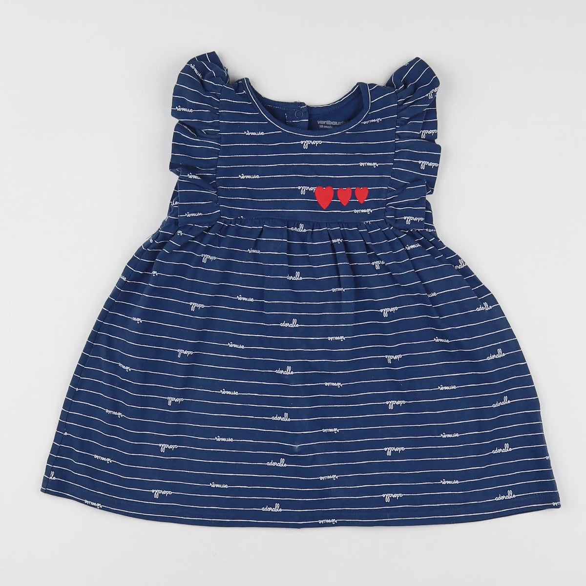Vertbaudet - robe bleu - 18 mois
