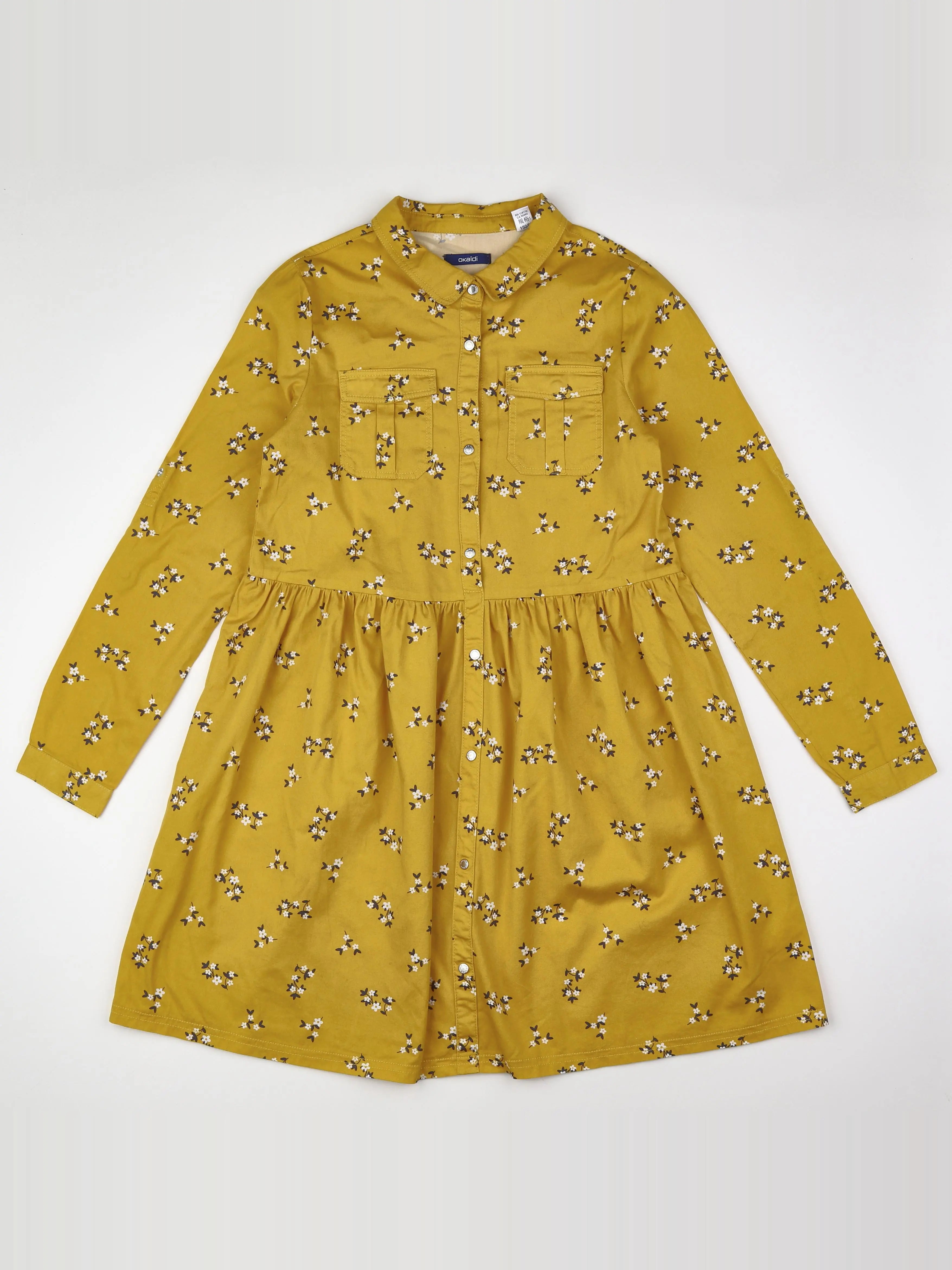 Okaidi - robe jaune - 12 ans