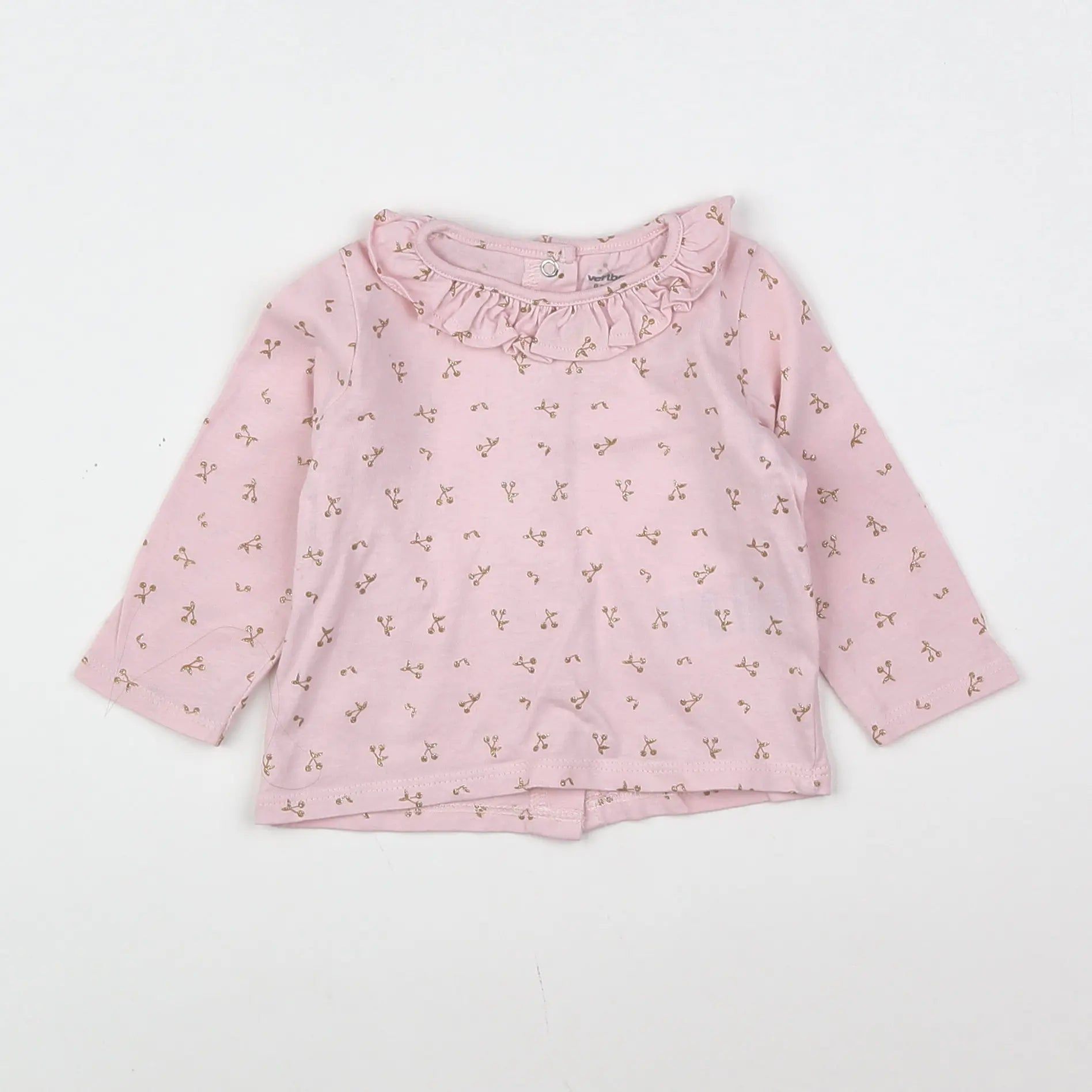 Vertbaudet - tee-shirt rose - 6 mois